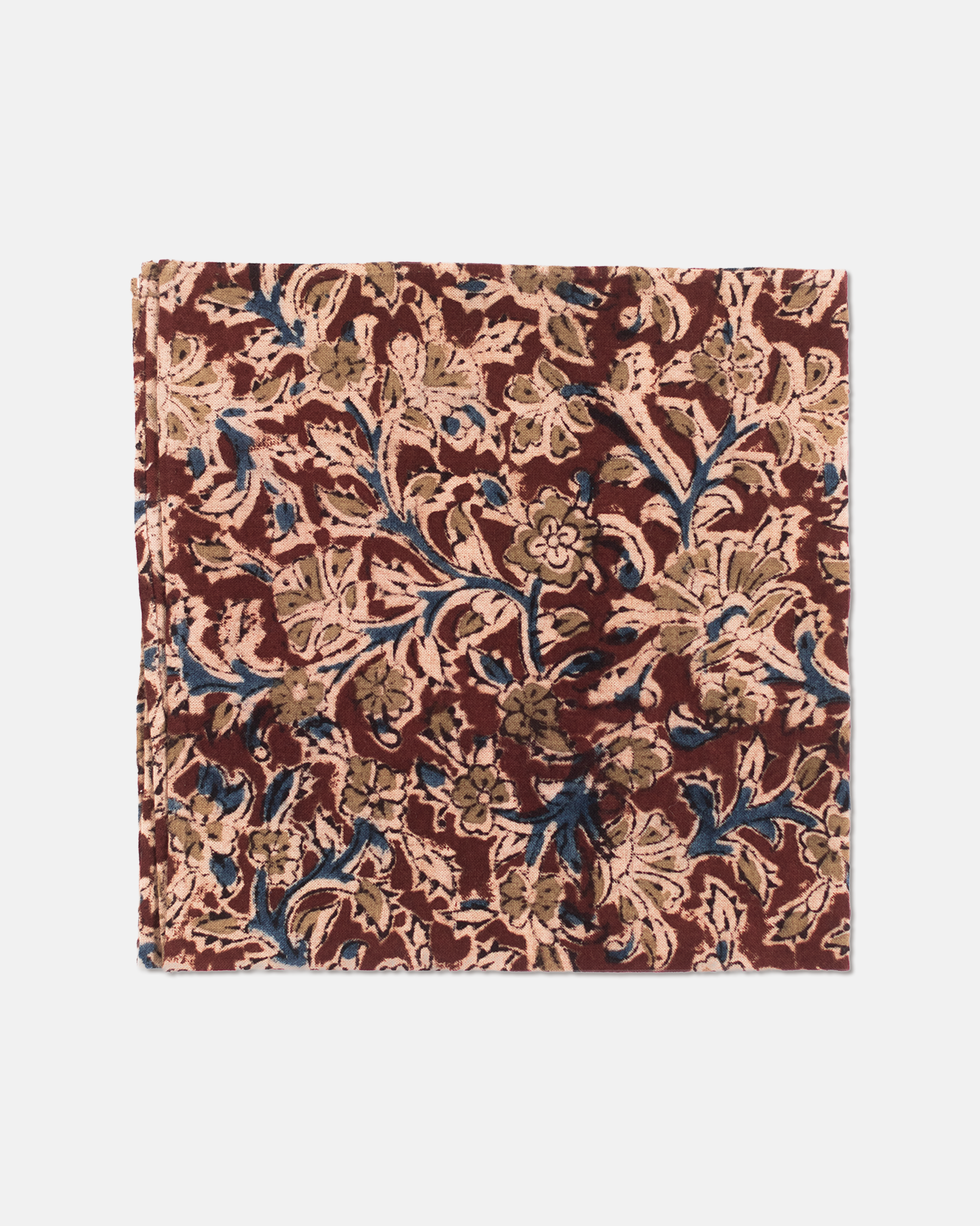 Batik Print Madras Pocket Square