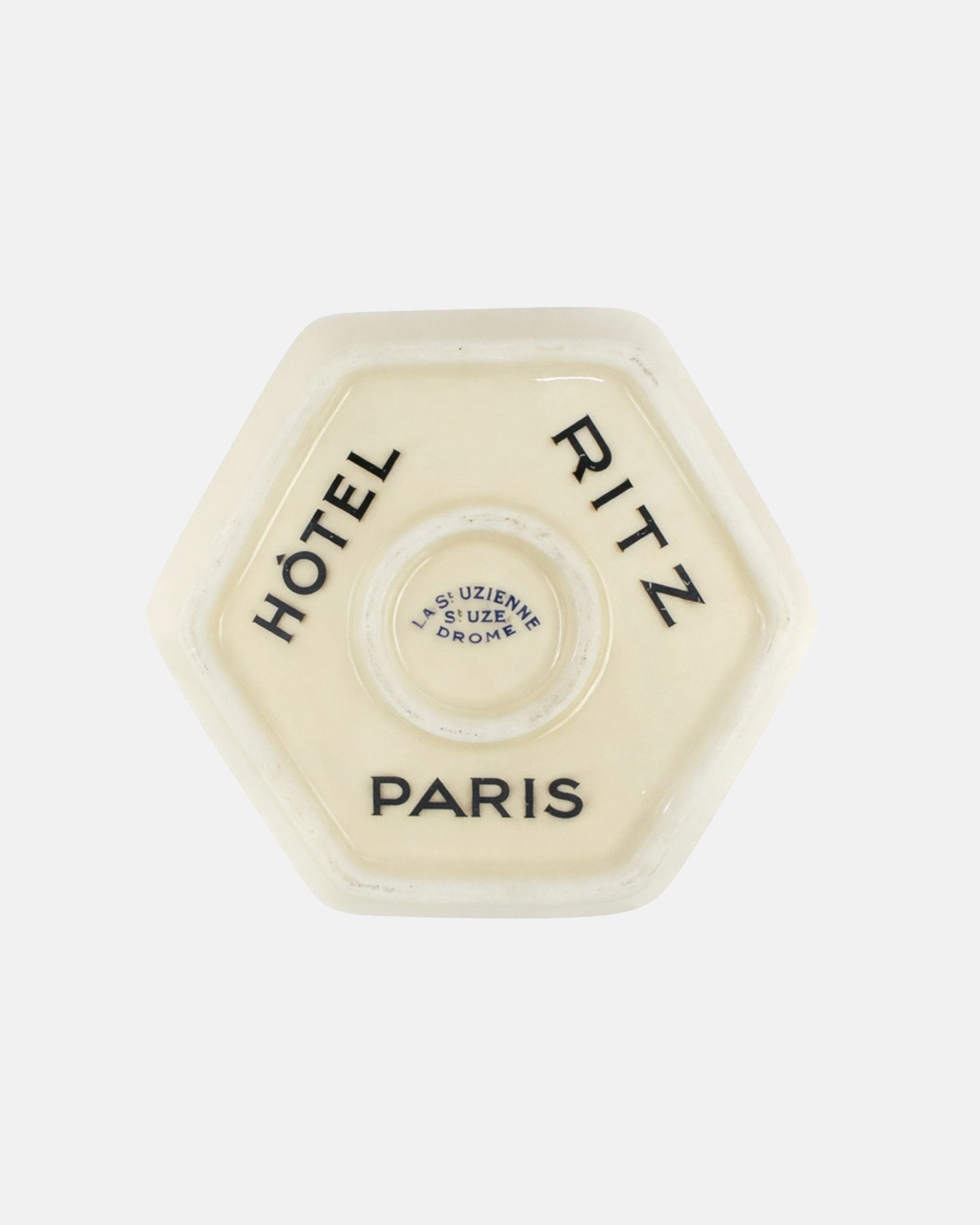 Vintage Ritz Paris Hotel Beige Porcelain Ashtray