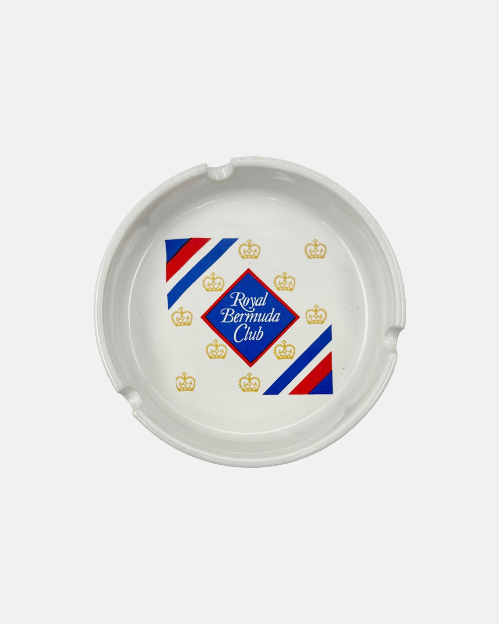 Vintage Royal Bermuda Yacht Club White Porcelain Ashtray