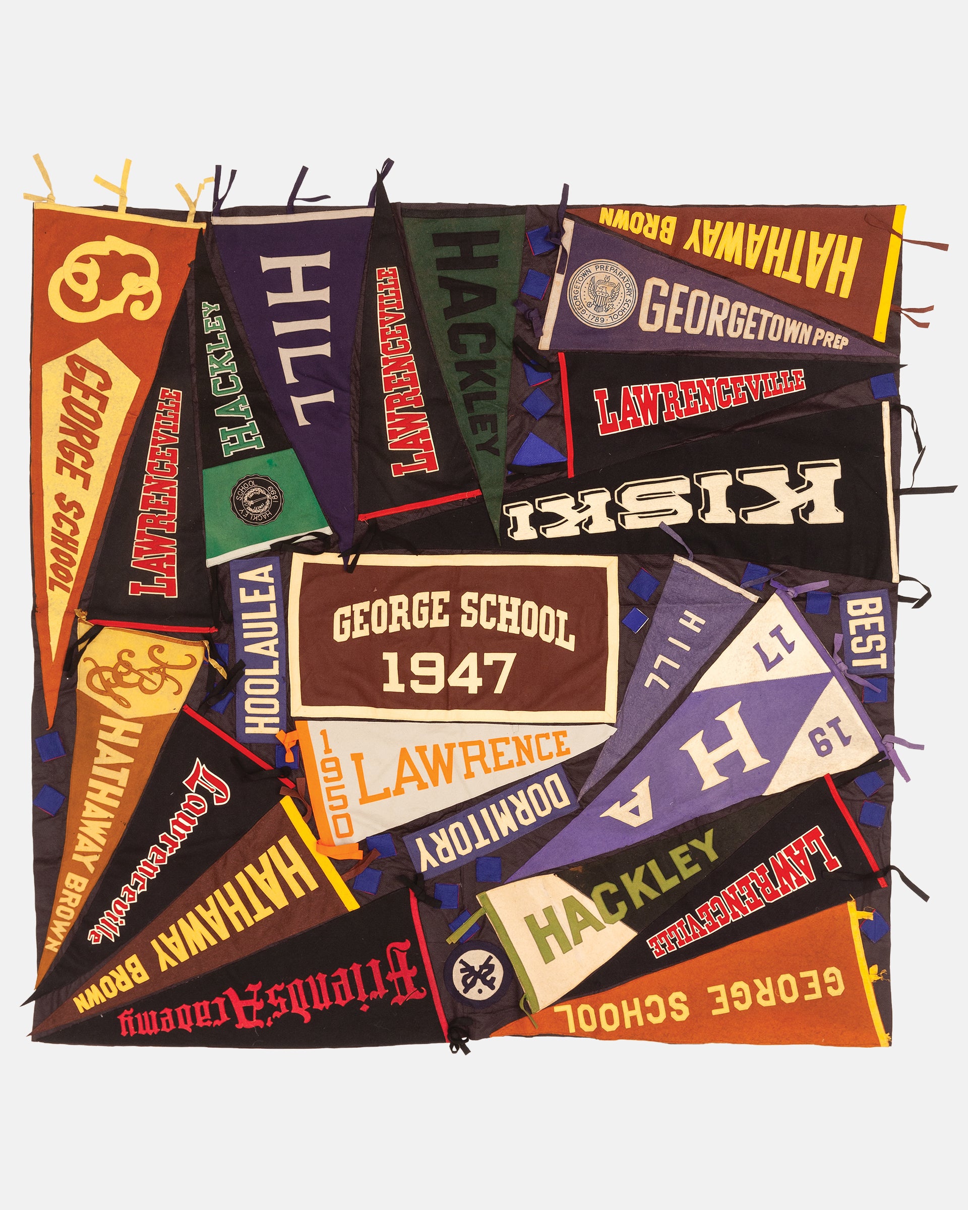Vintage Pennant Quilt - Schools #24