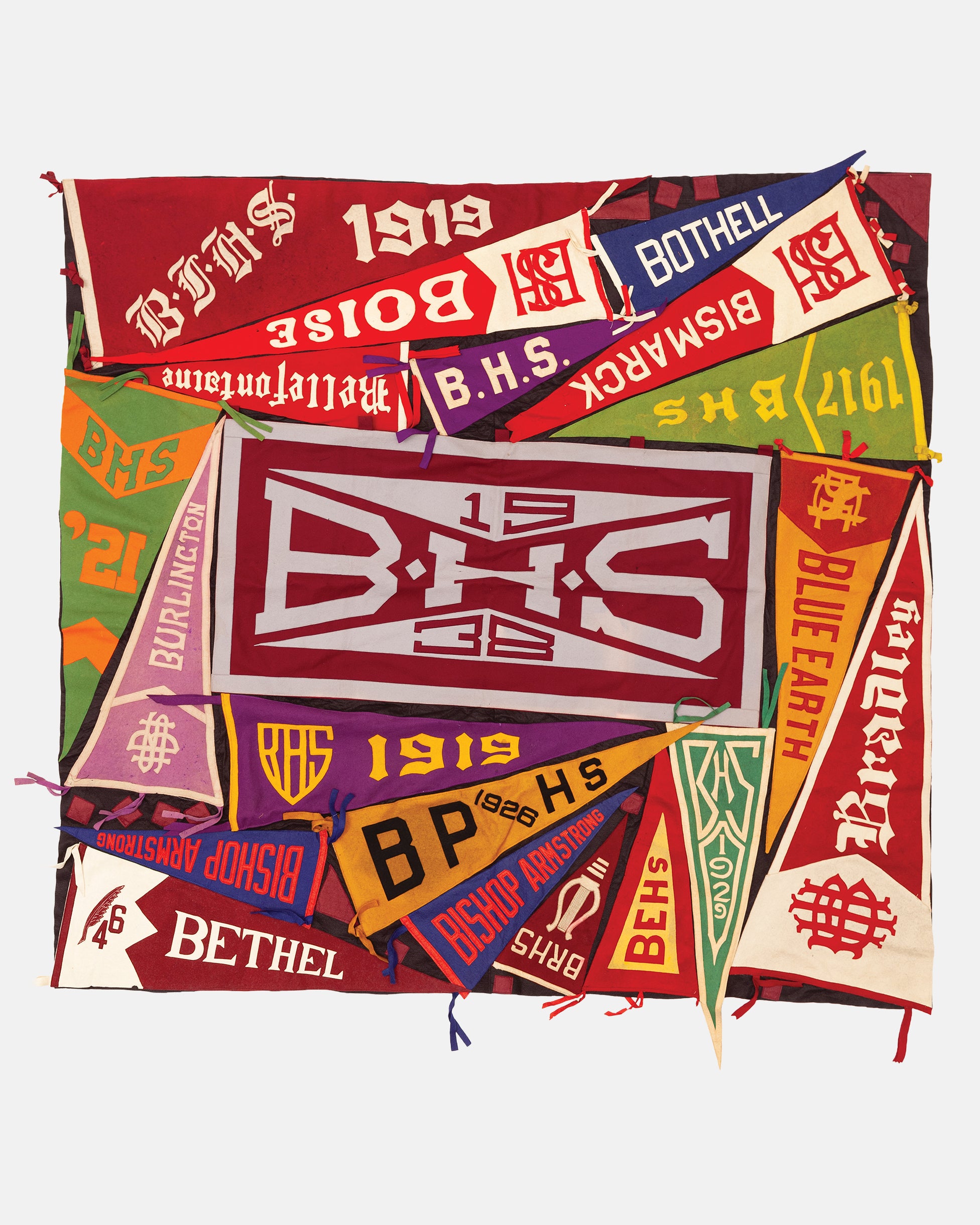 Vintage Pennant Quilt - Schools #2