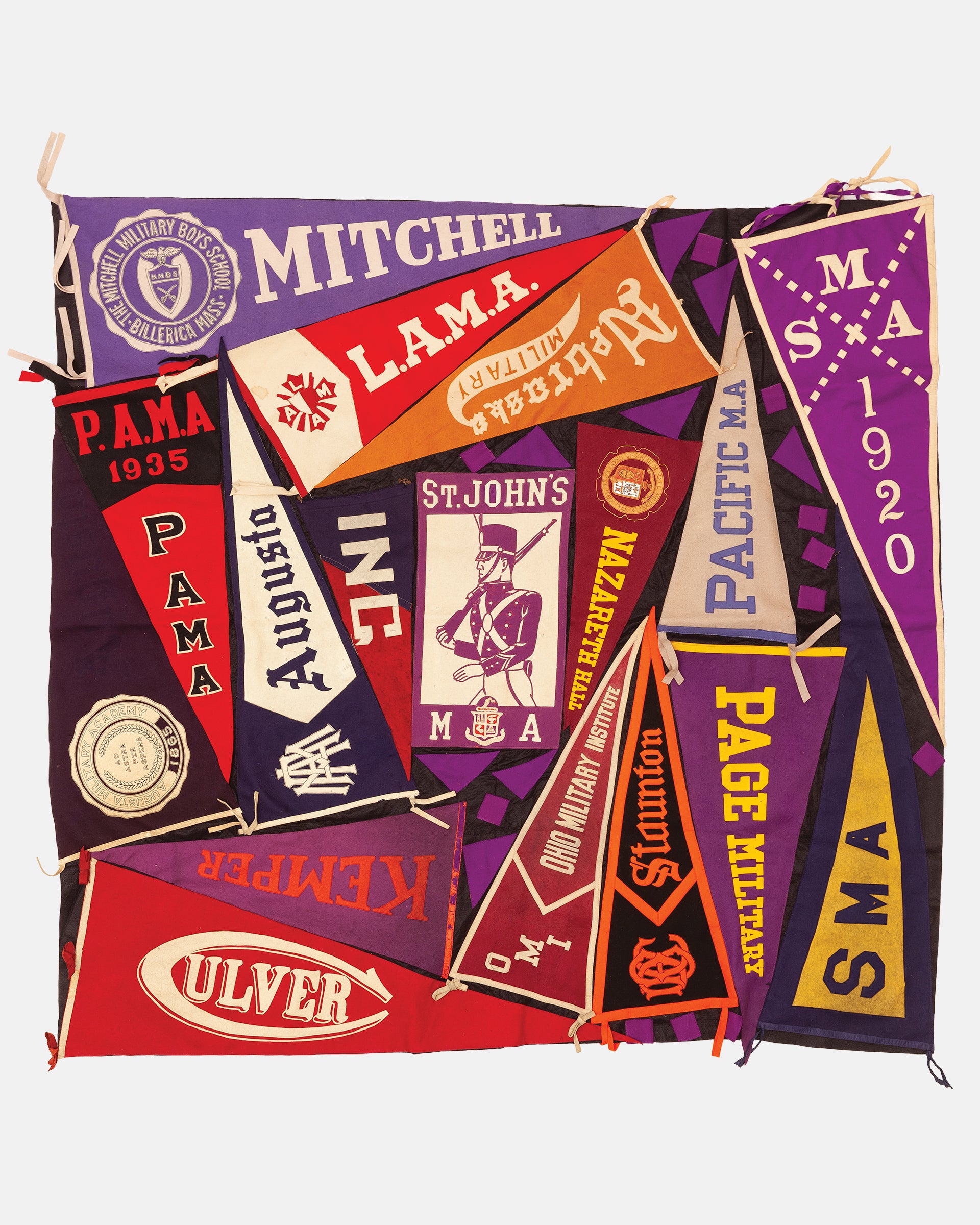 Vintage Pennant Quilt - Schools #36