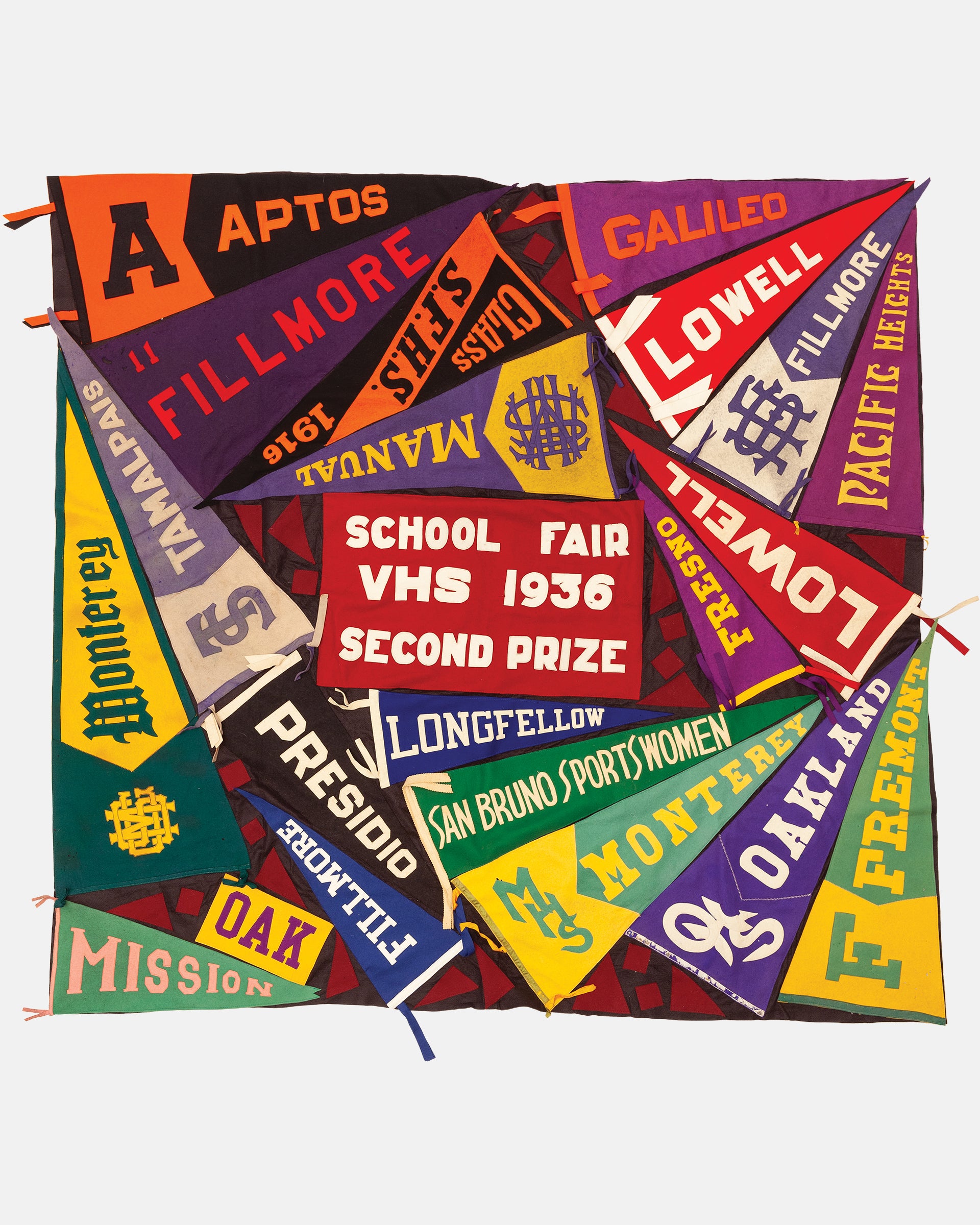 Vintage Pennant Quilt - Schools #37