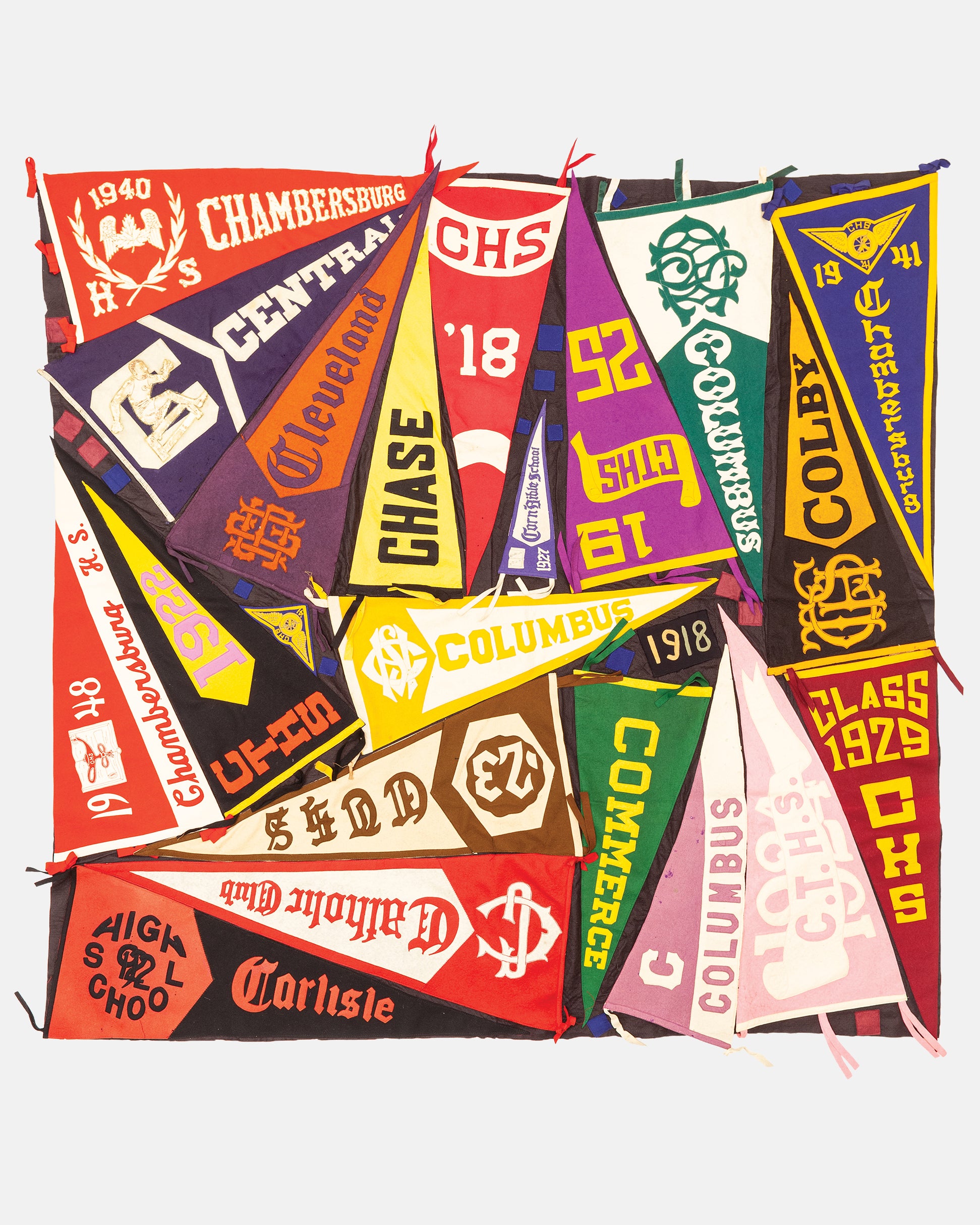 Vintage Pennant Quilt - Schools #5