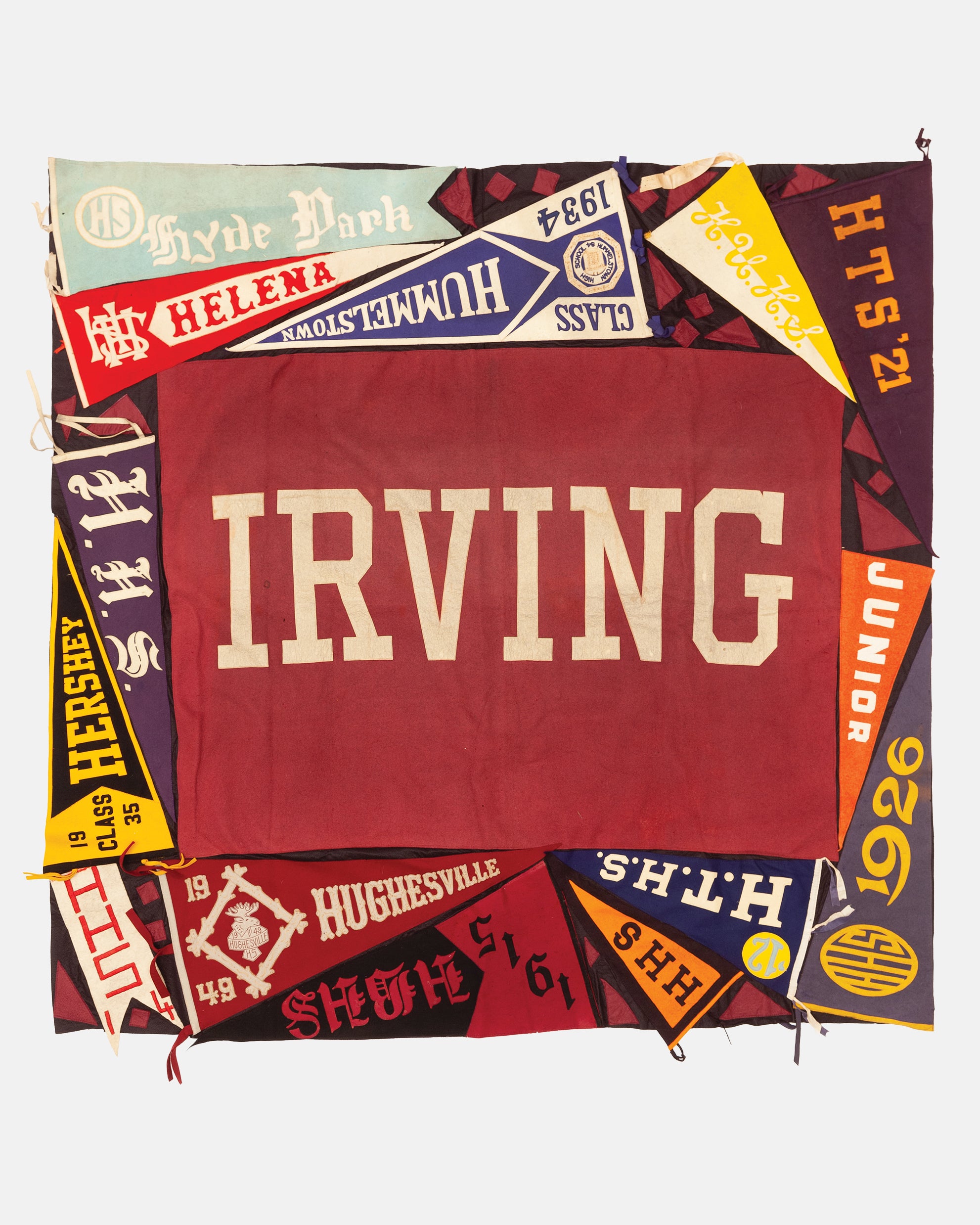 Vintage Pennant Quilt - Schools #9