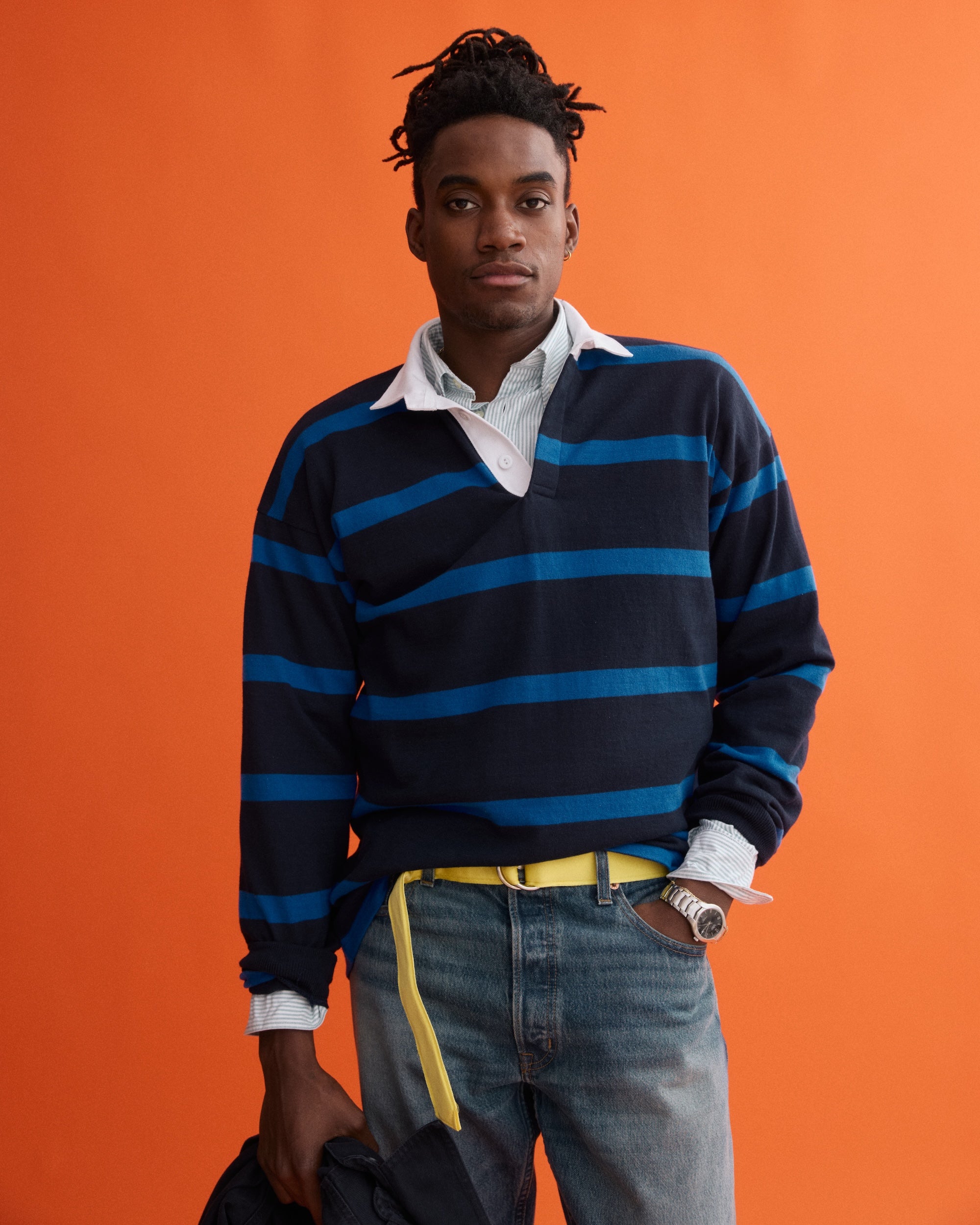 Made-in-USA Yellow Ribbon Belt