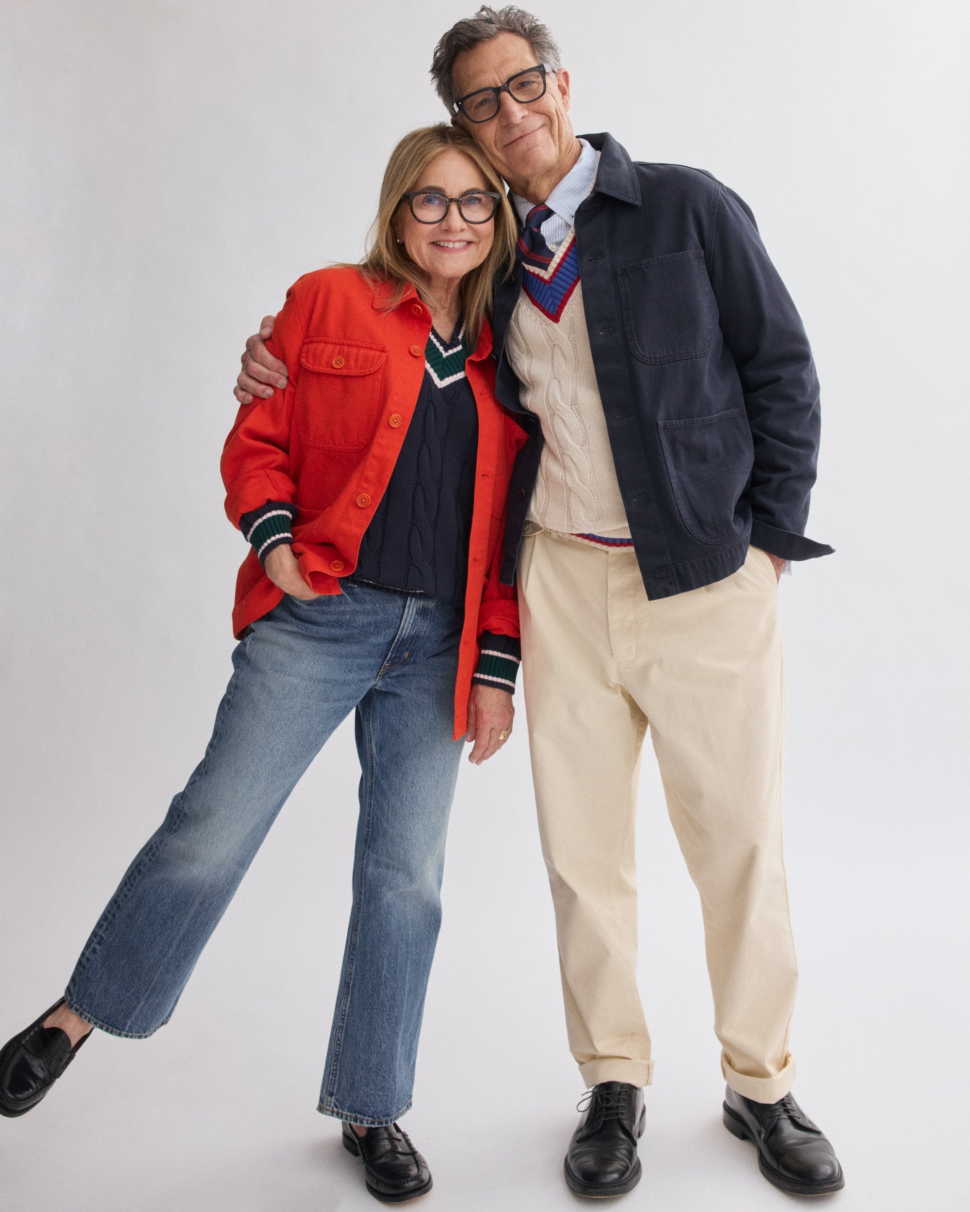 Orange Garment Dyed Recycled Denim Work Jacket