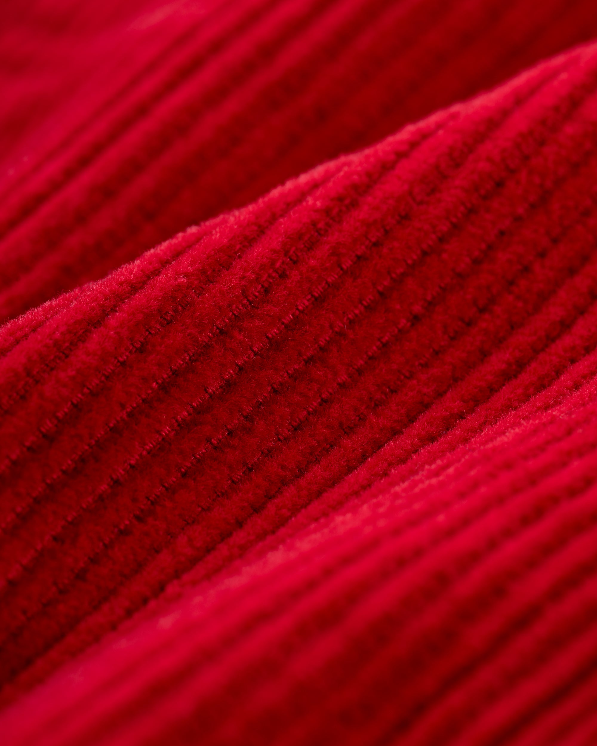 Red Wide-Wale Cotton Corduroy Shorts - Trim Fit