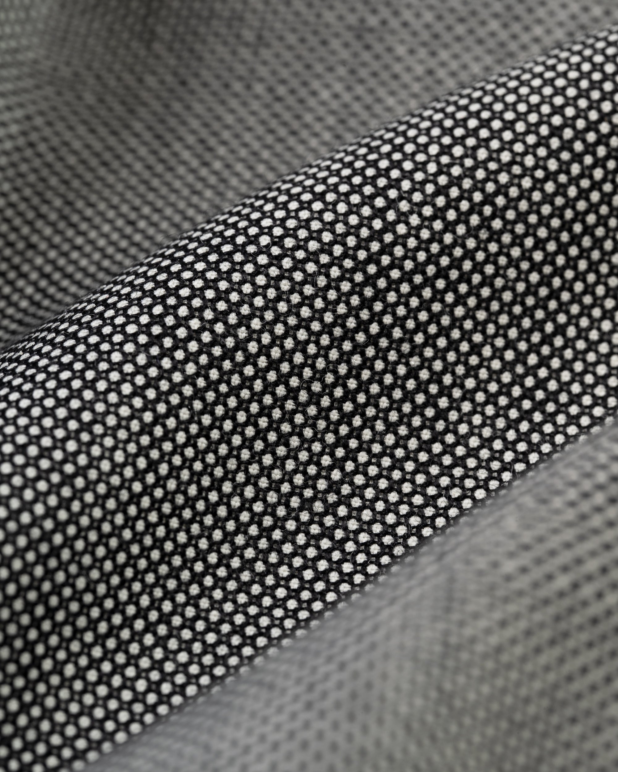 Made-in-USA Black & White Birdseye Suit