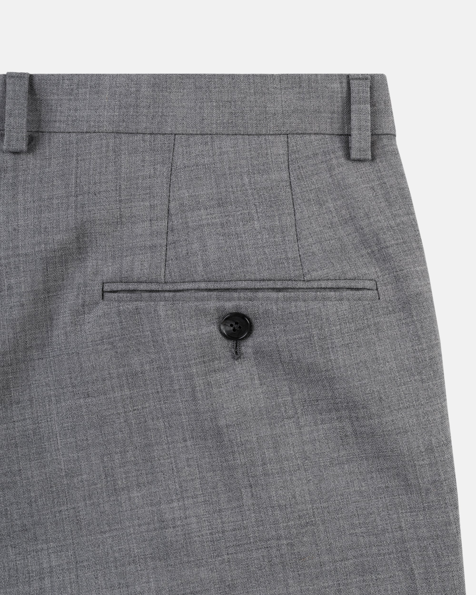 Made-in-USA Fox Brothers Light Grey Double-Breasted Suit