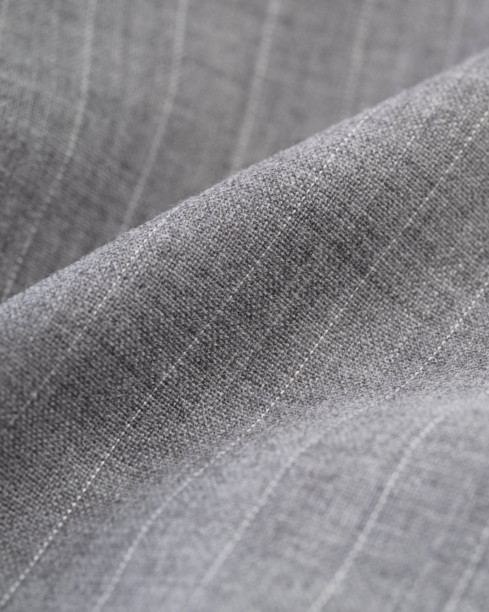 Made-in-USA Fox Brothers Light Grey Bead Stripe Suit