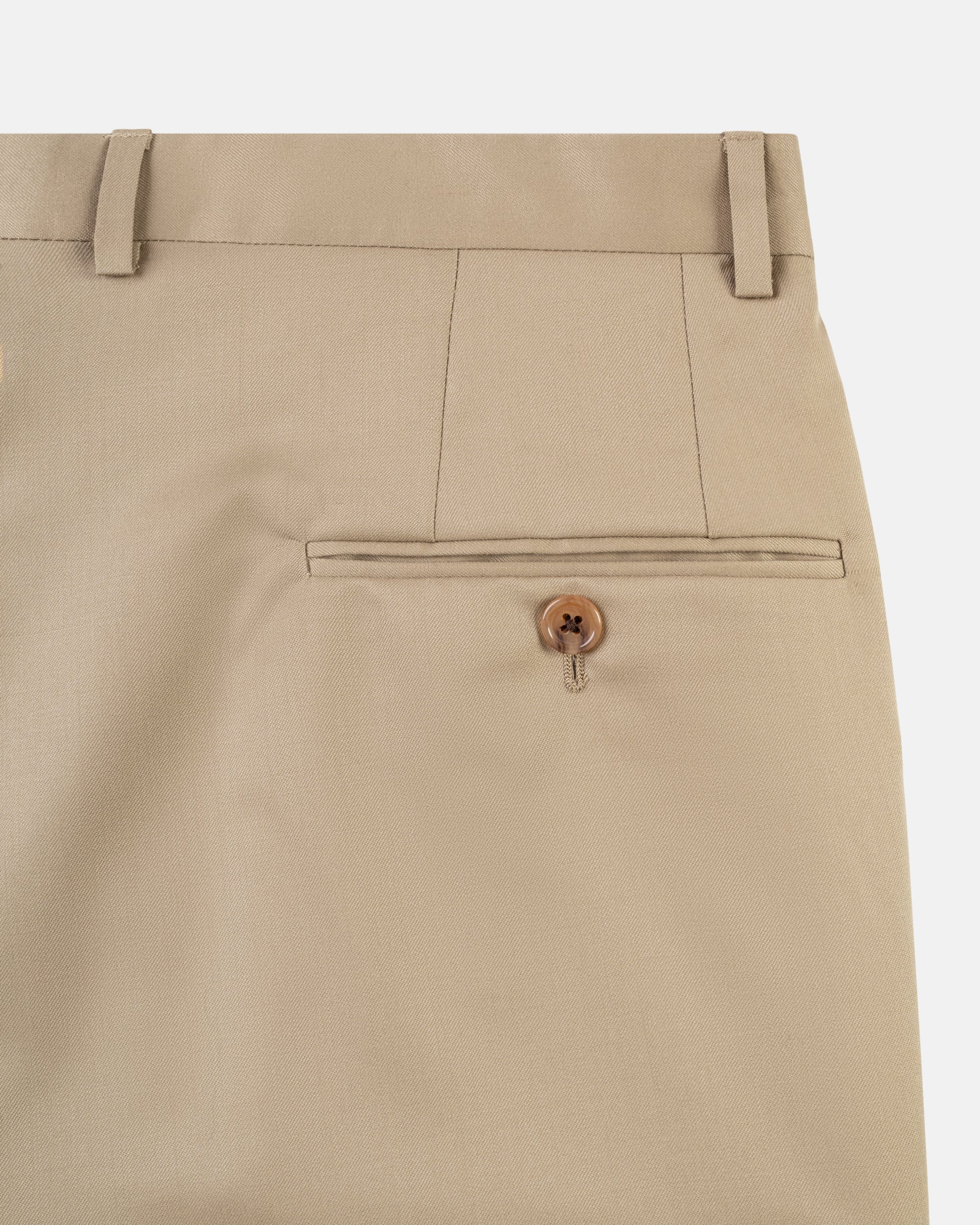 Made-in-USA Tan Gabardine Suit