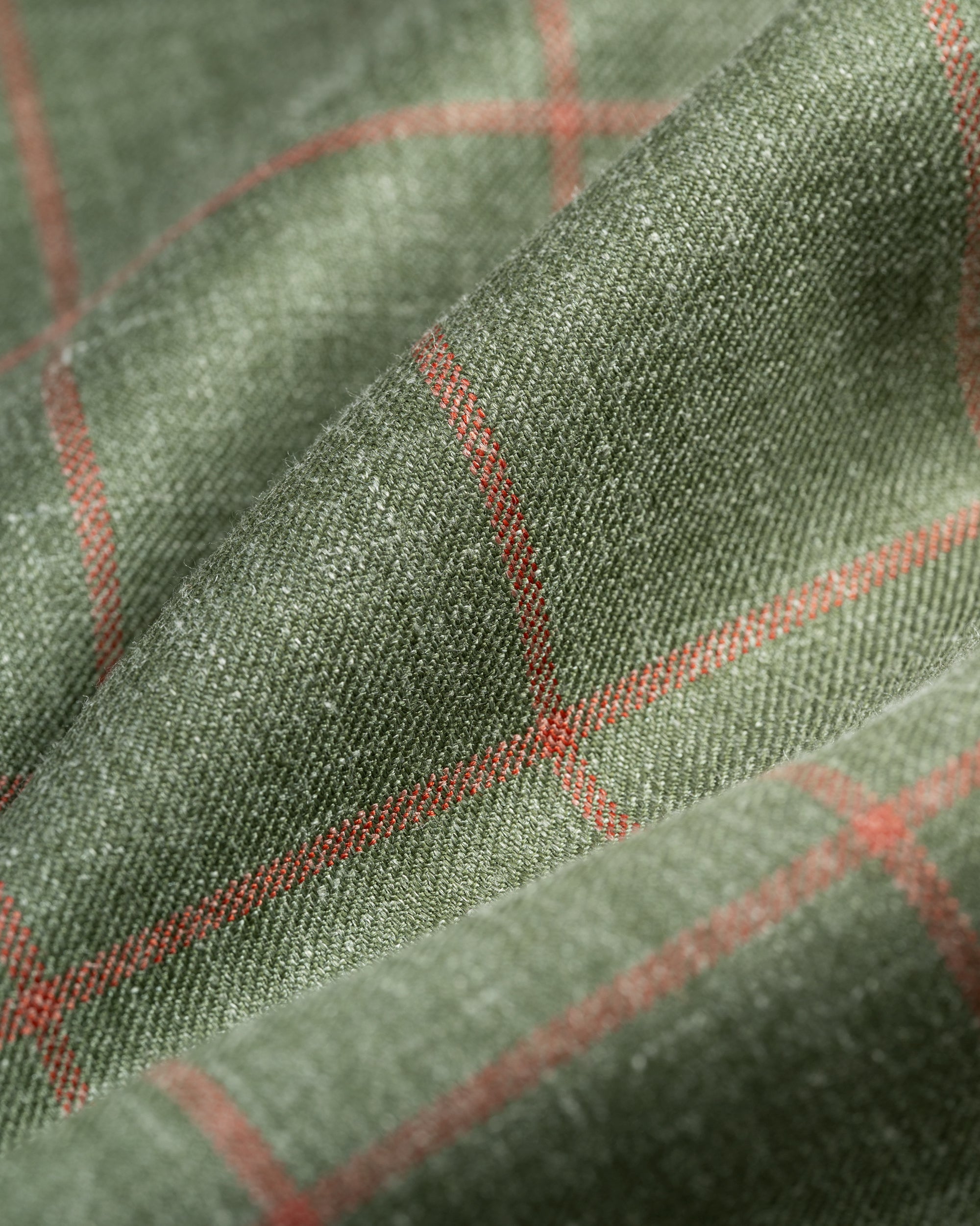 Made-in-Canada Green Windowpane Wool-Silk Sport Coat