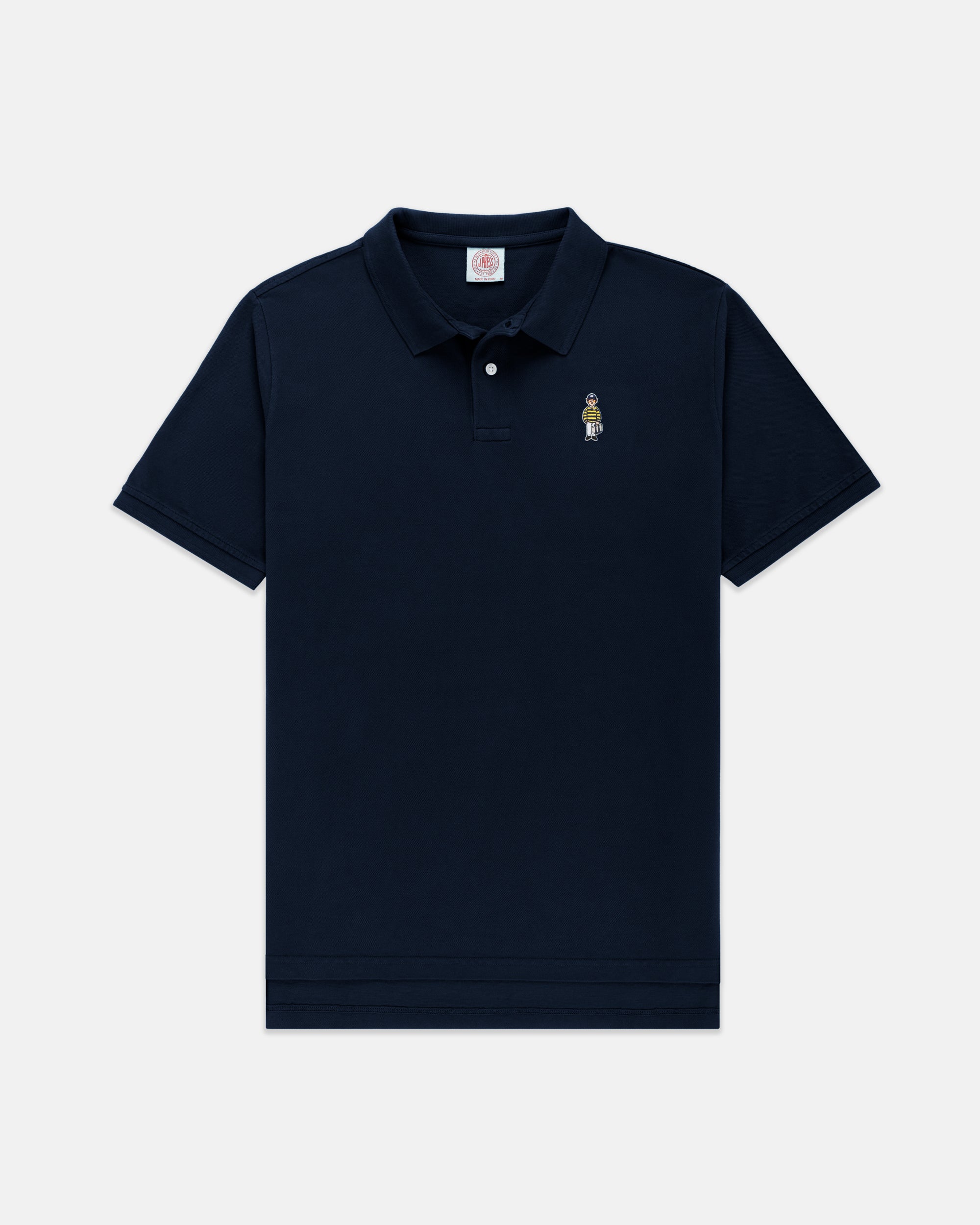 Navy Ivy Guy Cotton Pique Polo