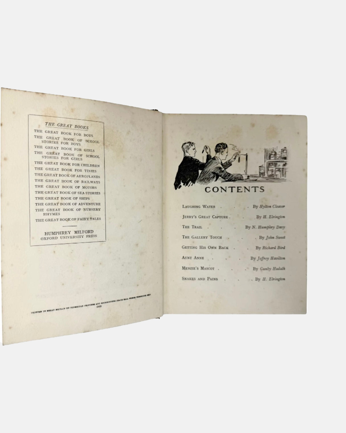 The Great Book of School Stories for Boys by Herbert Strang 1932