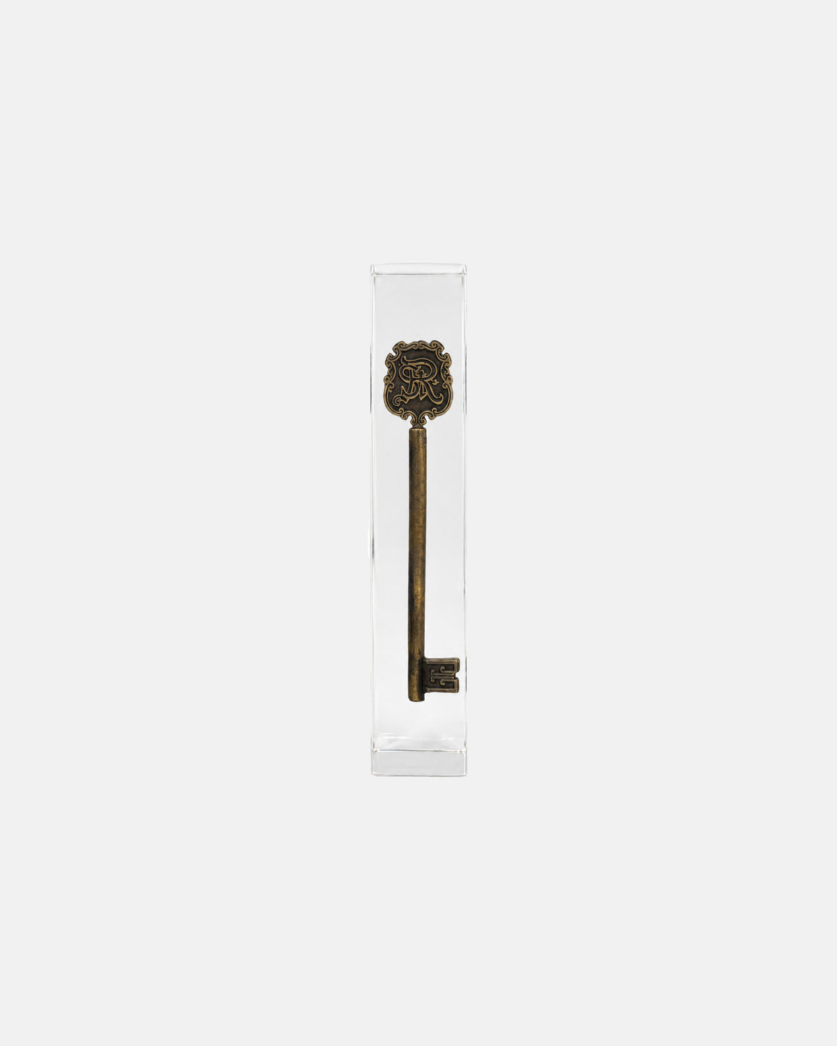 Vintage St. Regis Hotel New York City Brass Key in Lucite