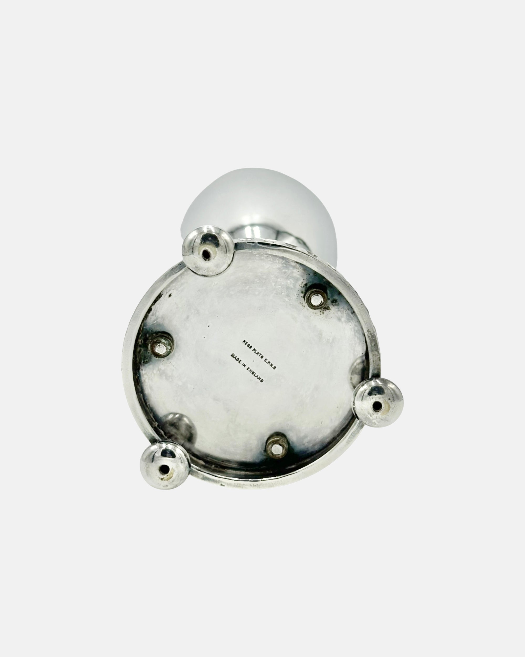 Vintage Silverplate Tennis Racket Trophy Cup