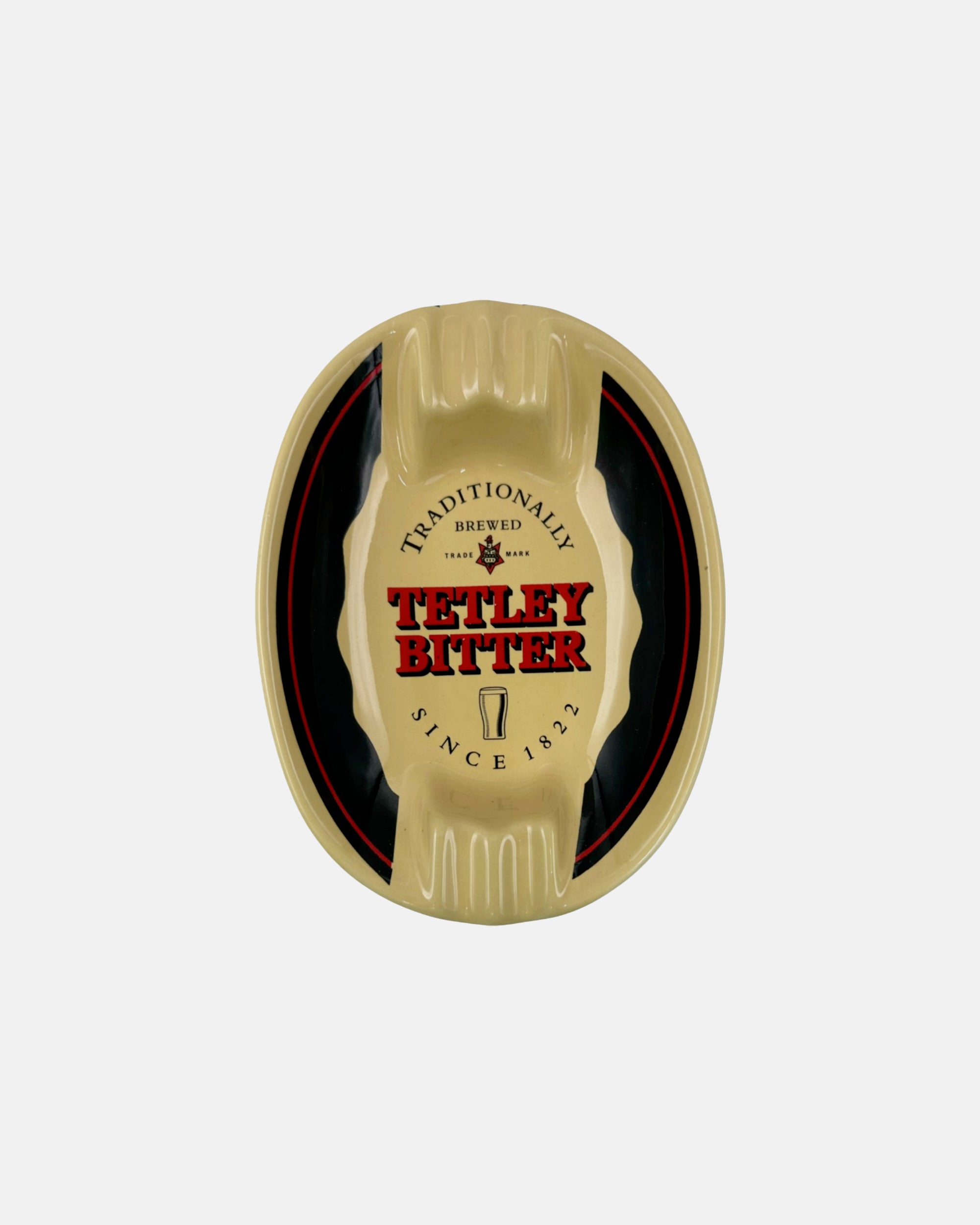 Vintage Tetley Bitter Since 1822 Ceramic Ashtray Catchall Dish