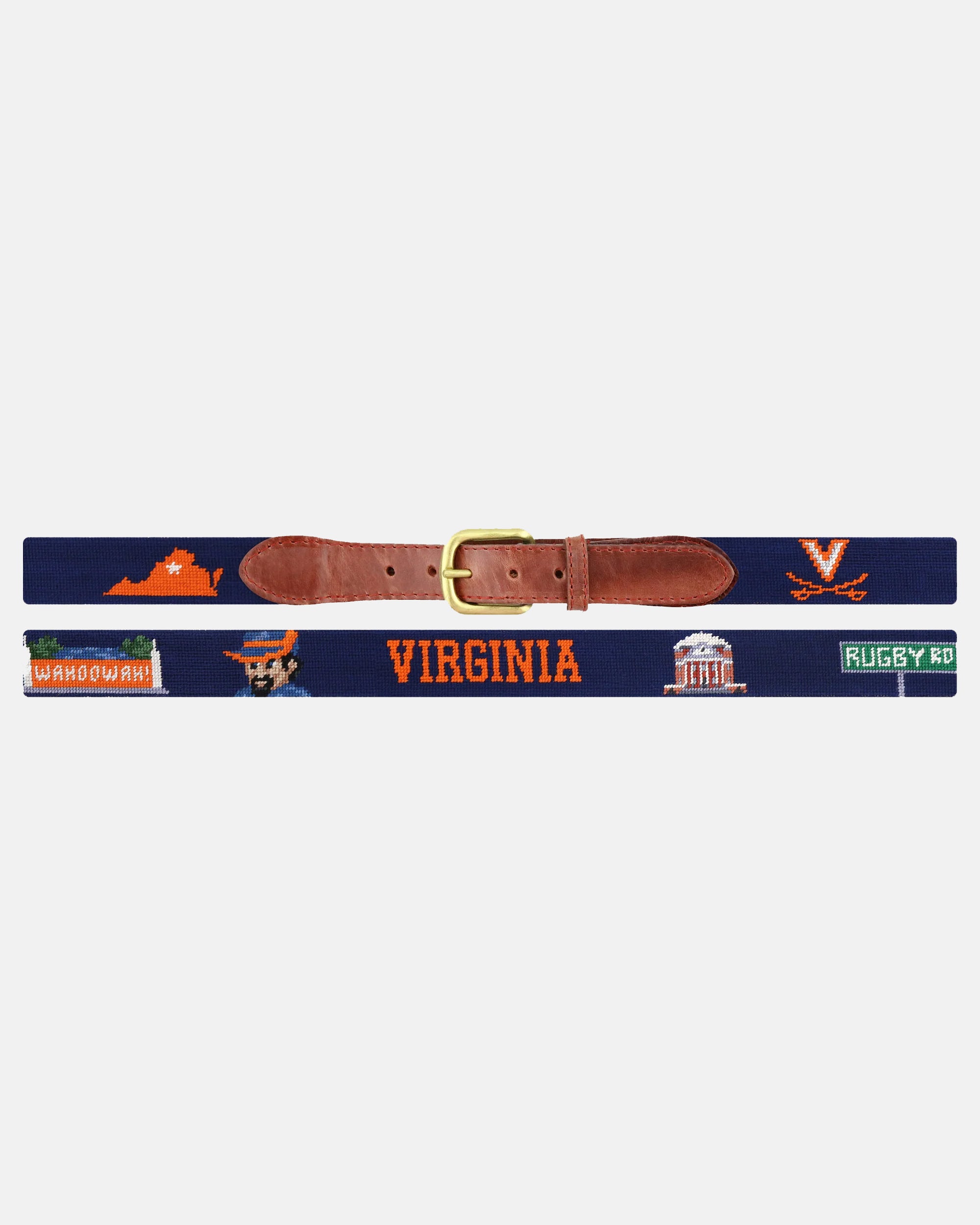UVA Life Needlepoint Belt