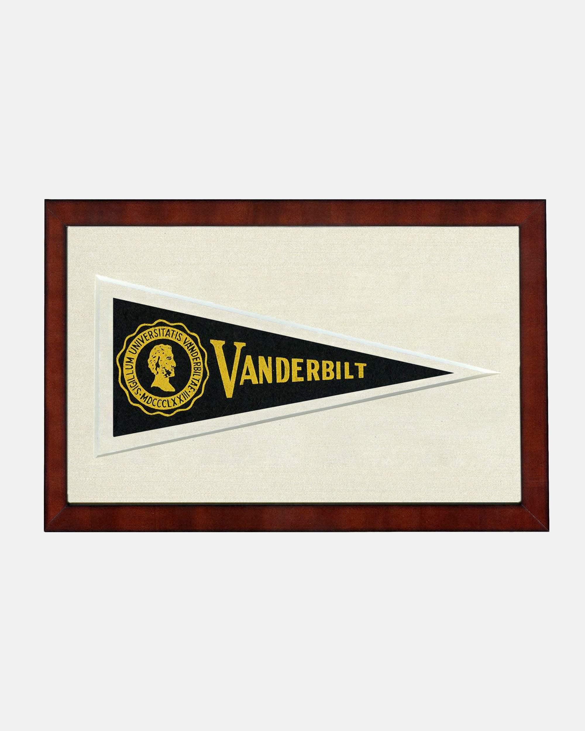 Vanderbilt Framed Vintage Pennant