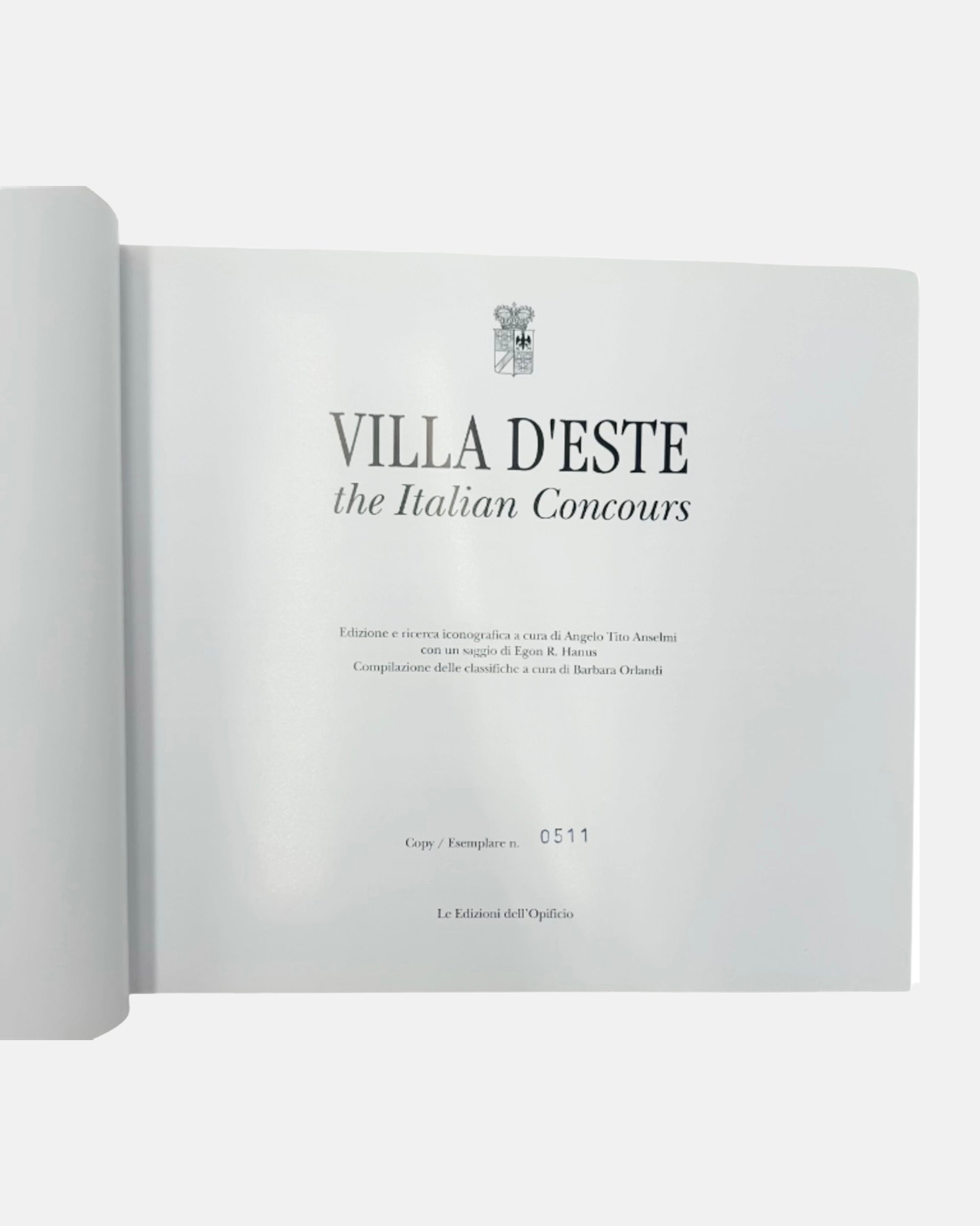 Villa d’Este: The Italian Concours — Angelo Tito Anselmi, 2004 Limited Edition