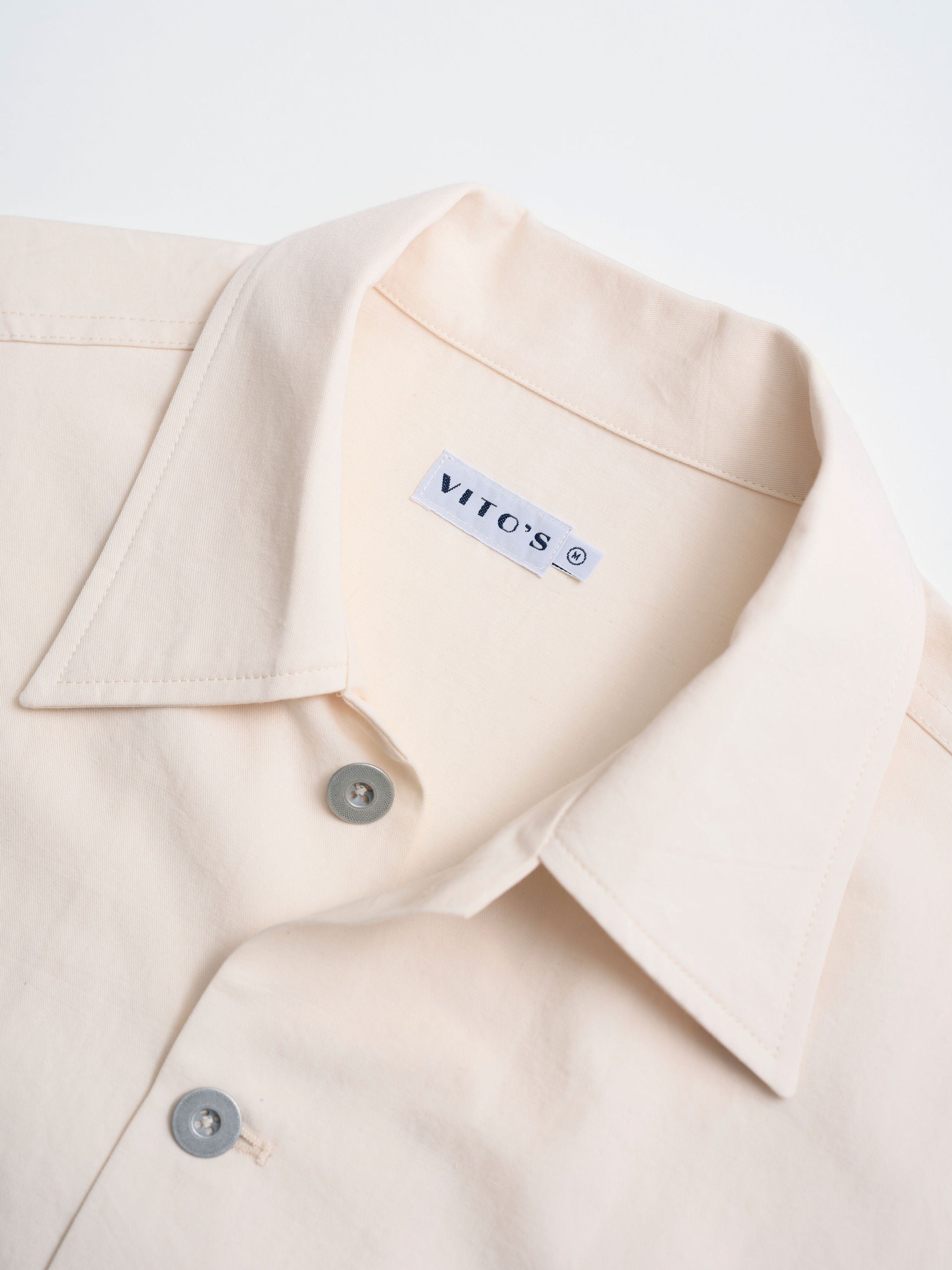 Vito's Stone Cotton/Linen Short Jacket