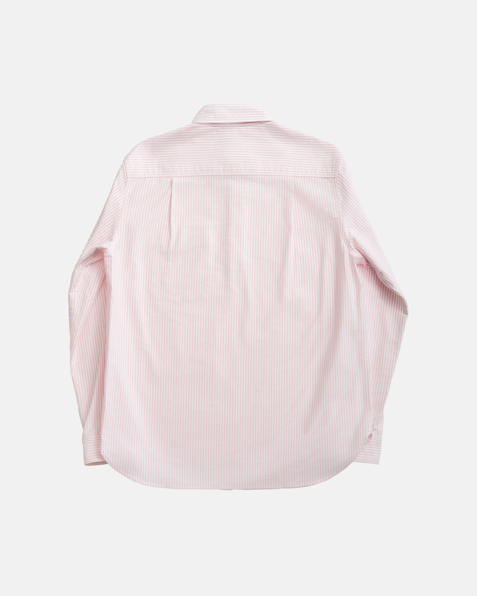 Vito's Pink & White Stripe Popover Oxford Shirt