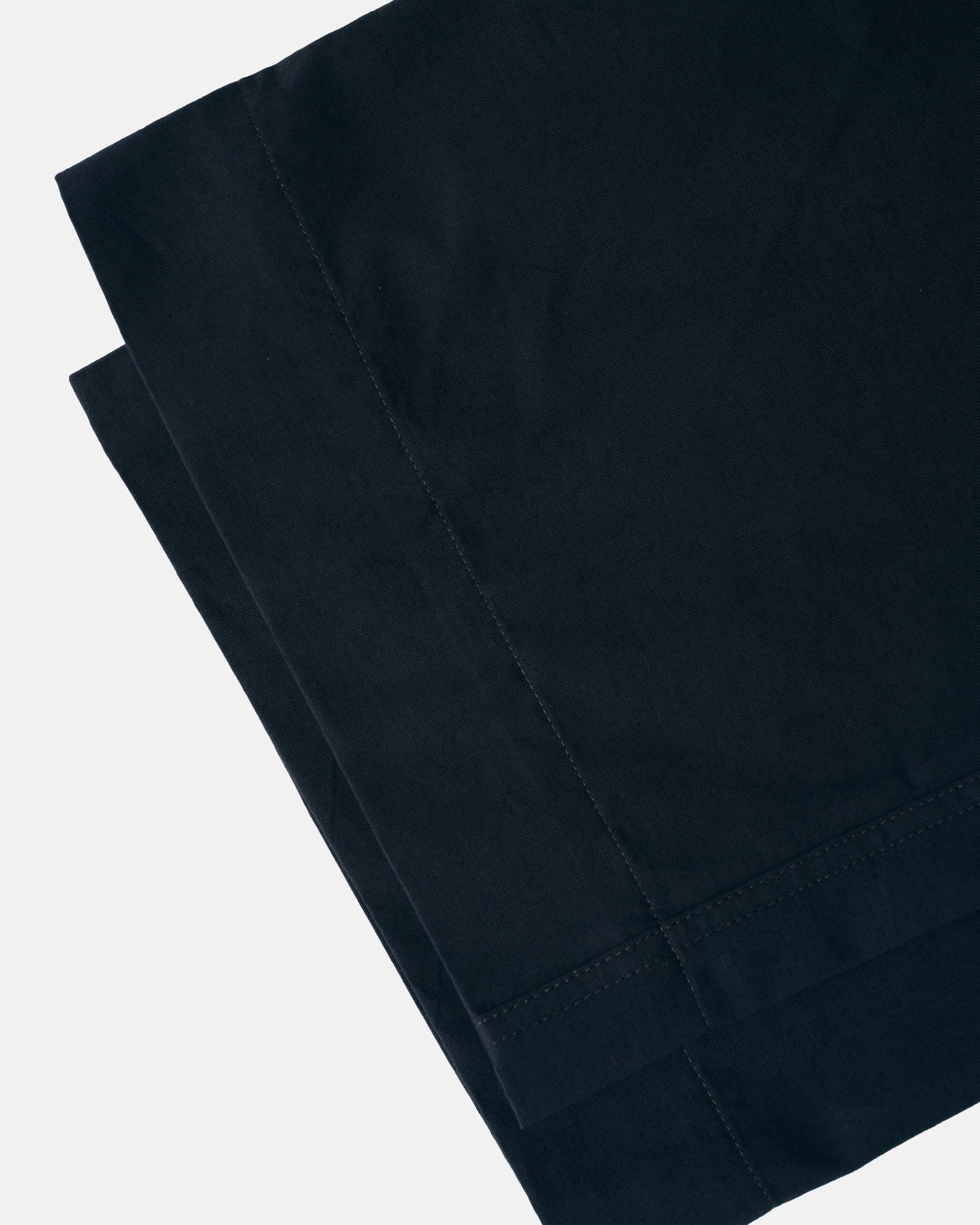 Vito's Charcoal Navy Cotton/Linen High n' Wide Pant