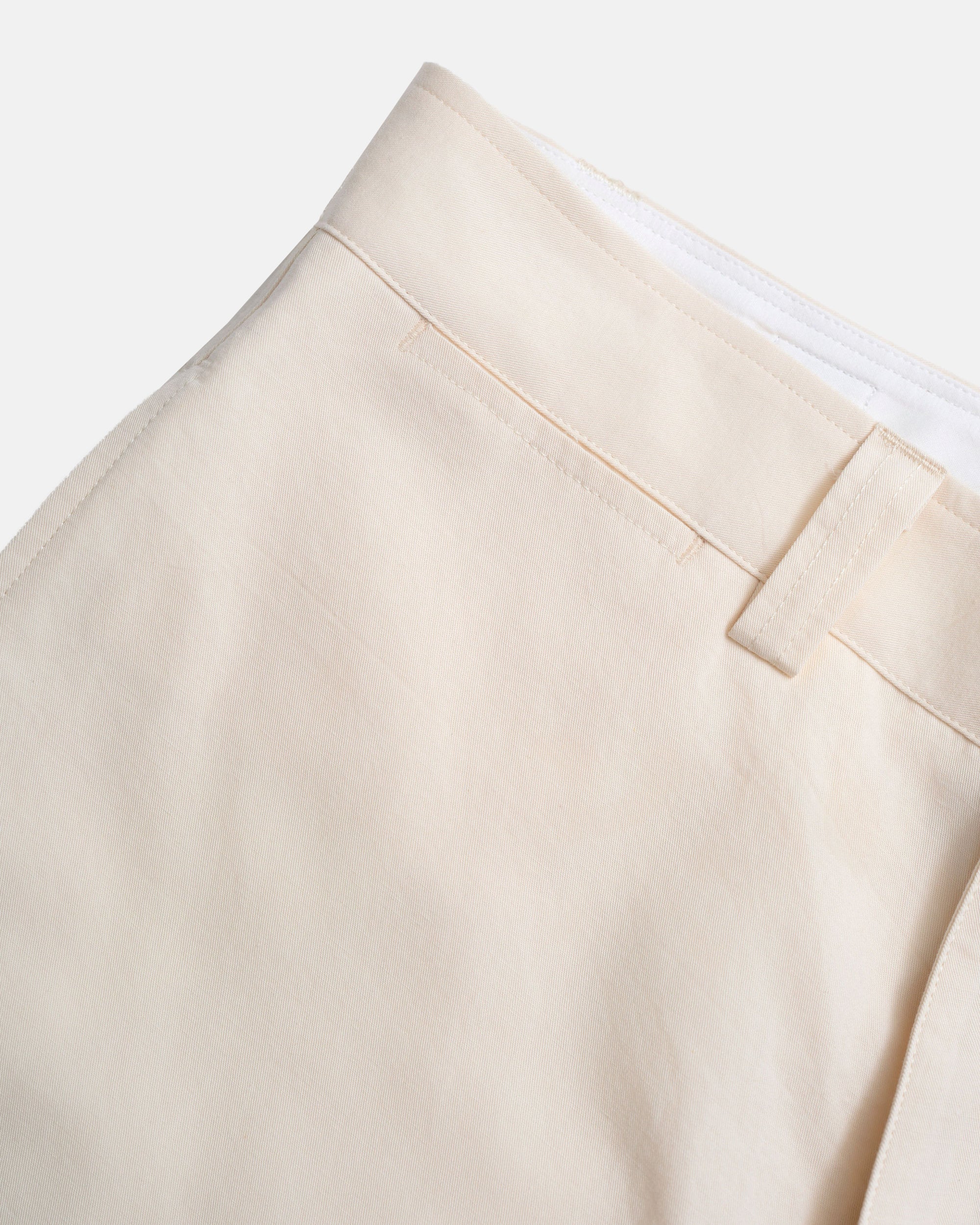 Vito's Stone Cotton/Linen Pleated Short