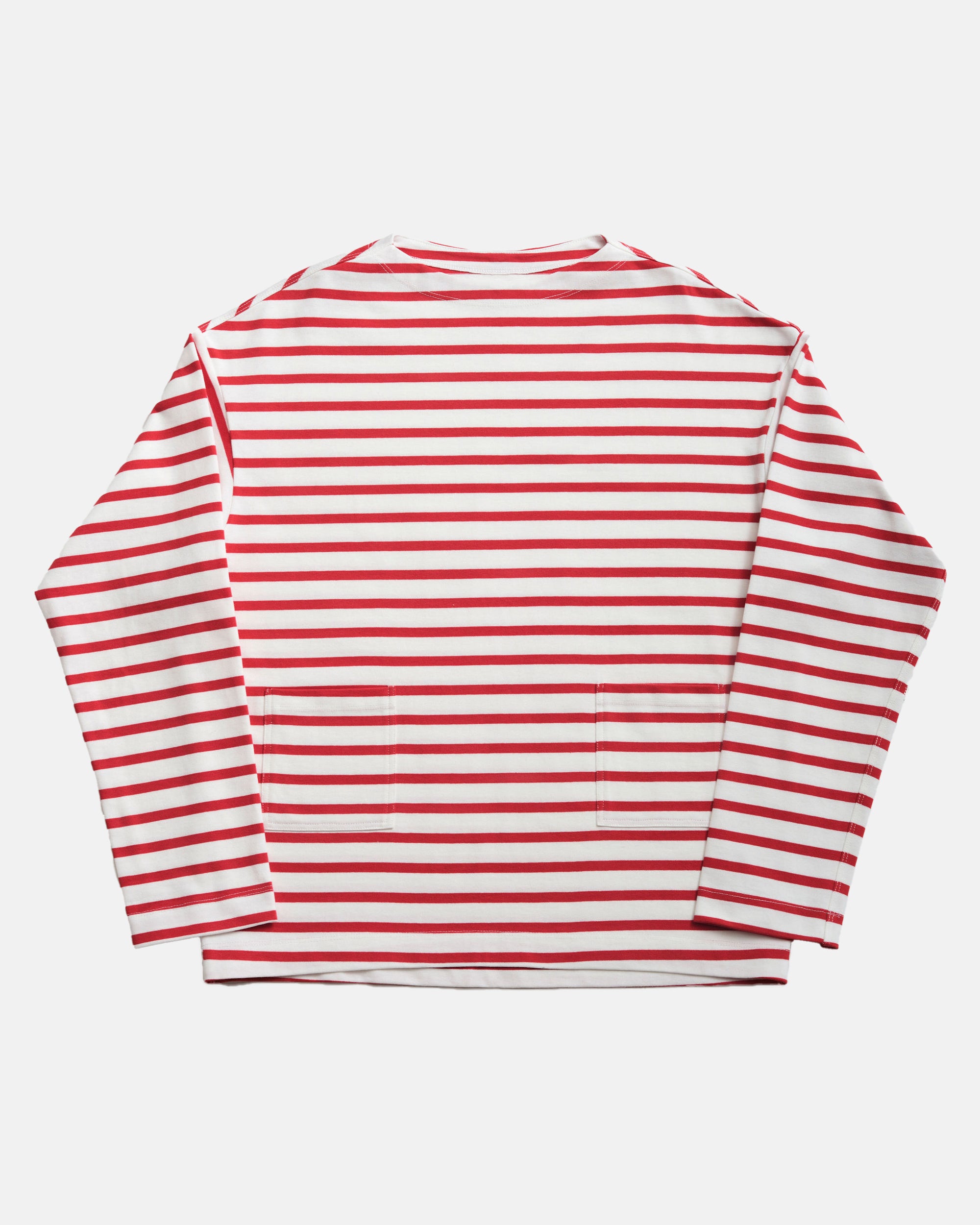 Vito's Red & White Striped Boatneck Sweatshirt