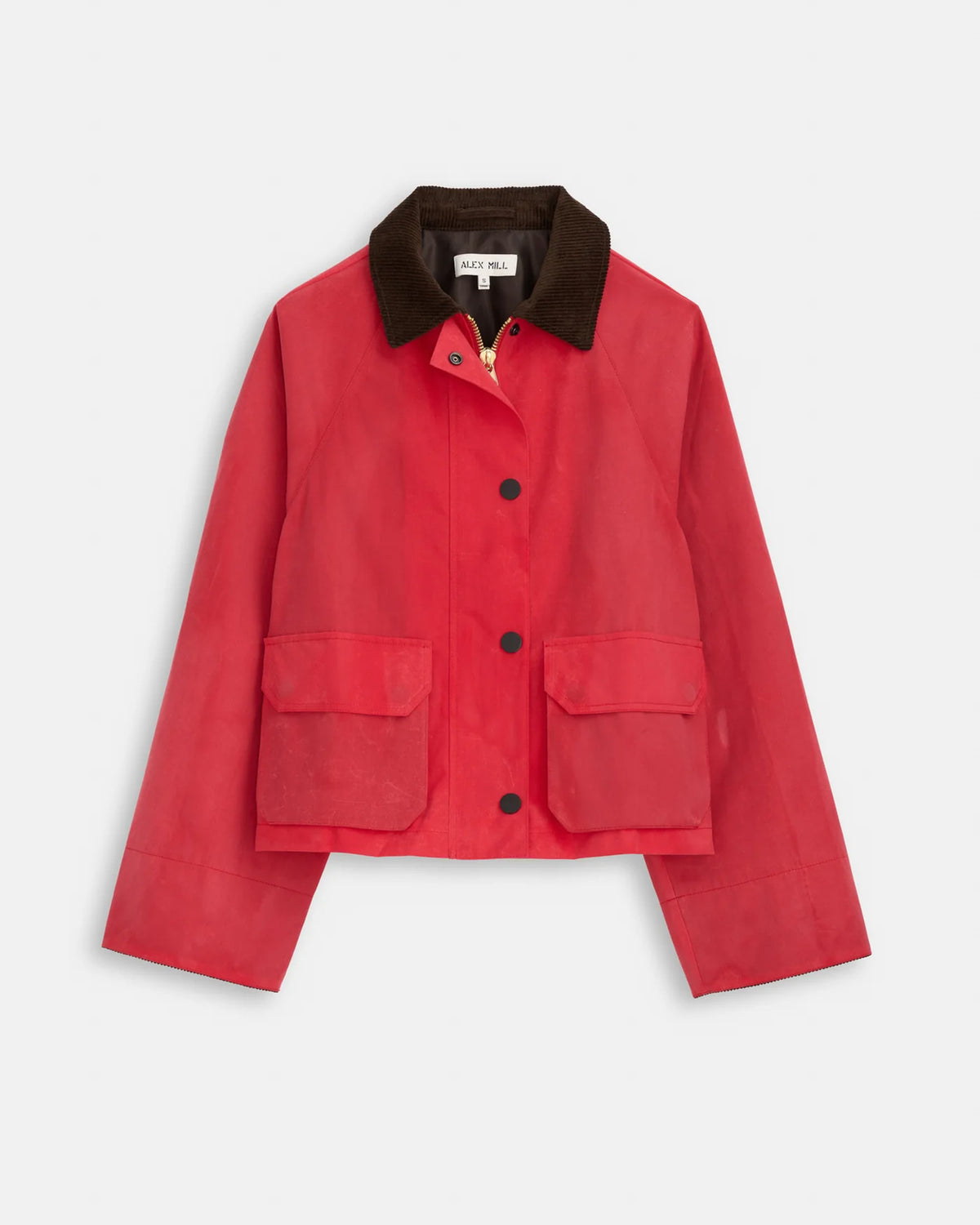 Womens Red Cropped Chiltern Jacket
