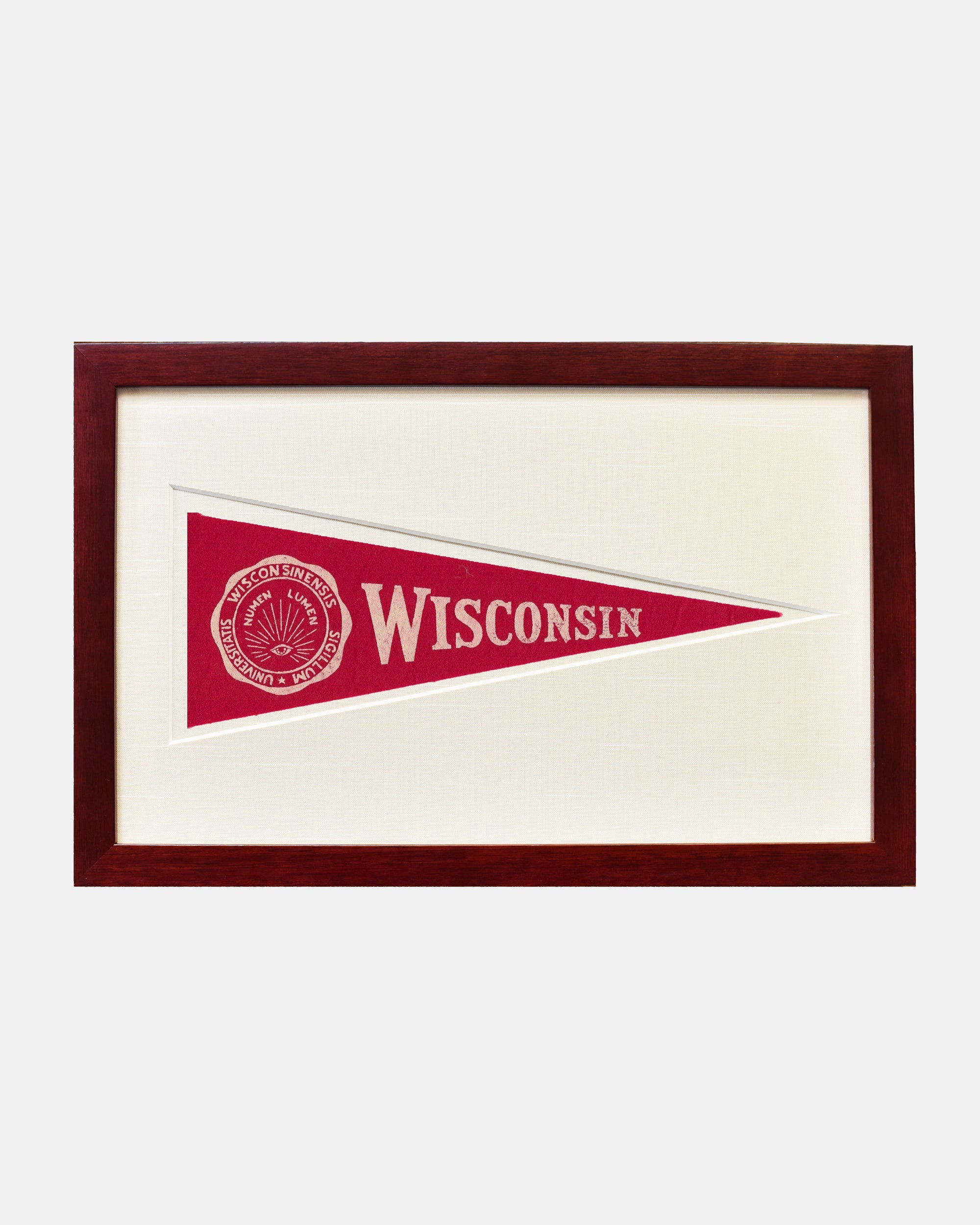 University of Wisconsin Framed Vintage Pennant