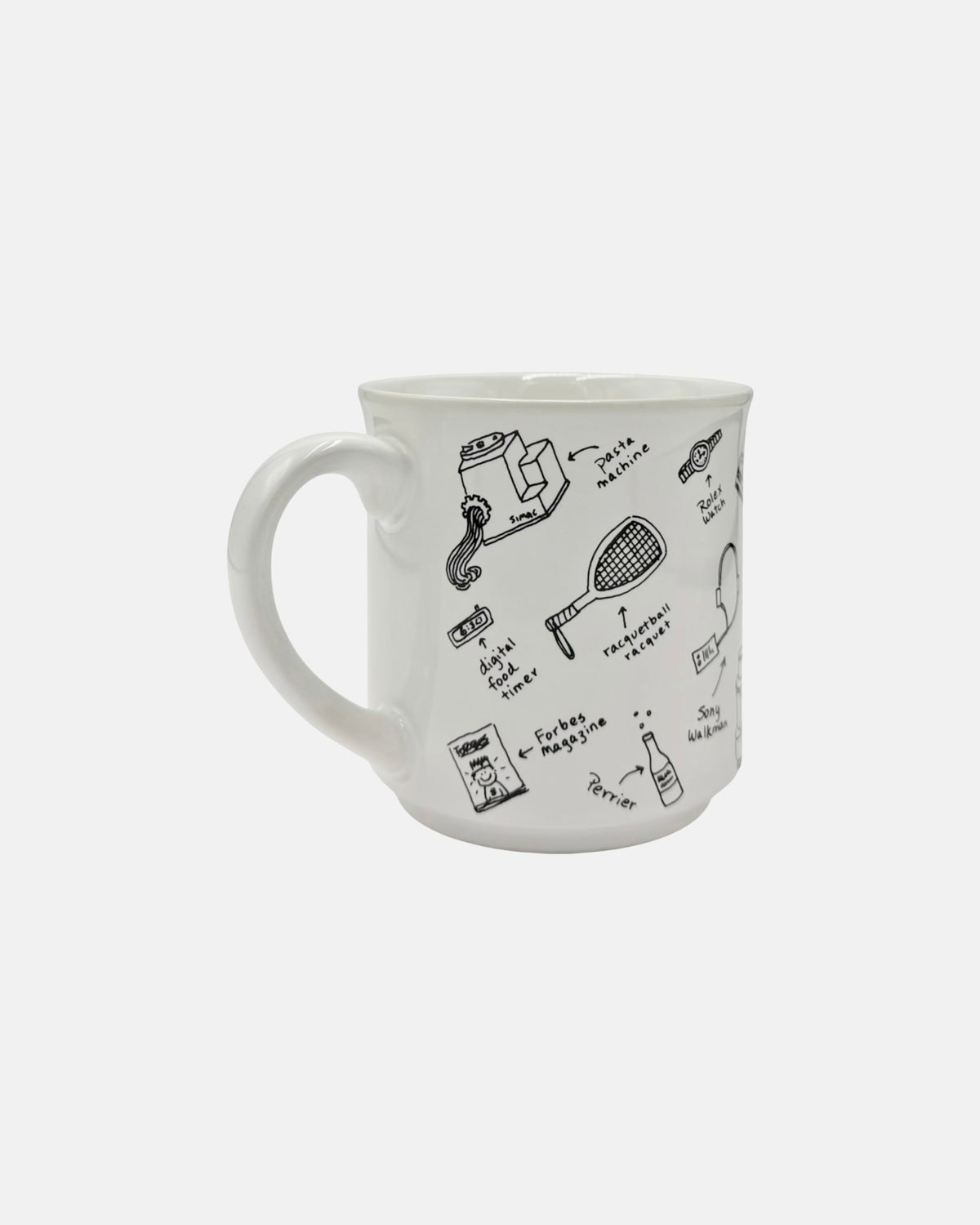 Vintage 1980s Yuppie Novelty Ceramic Coffee Cup Mug