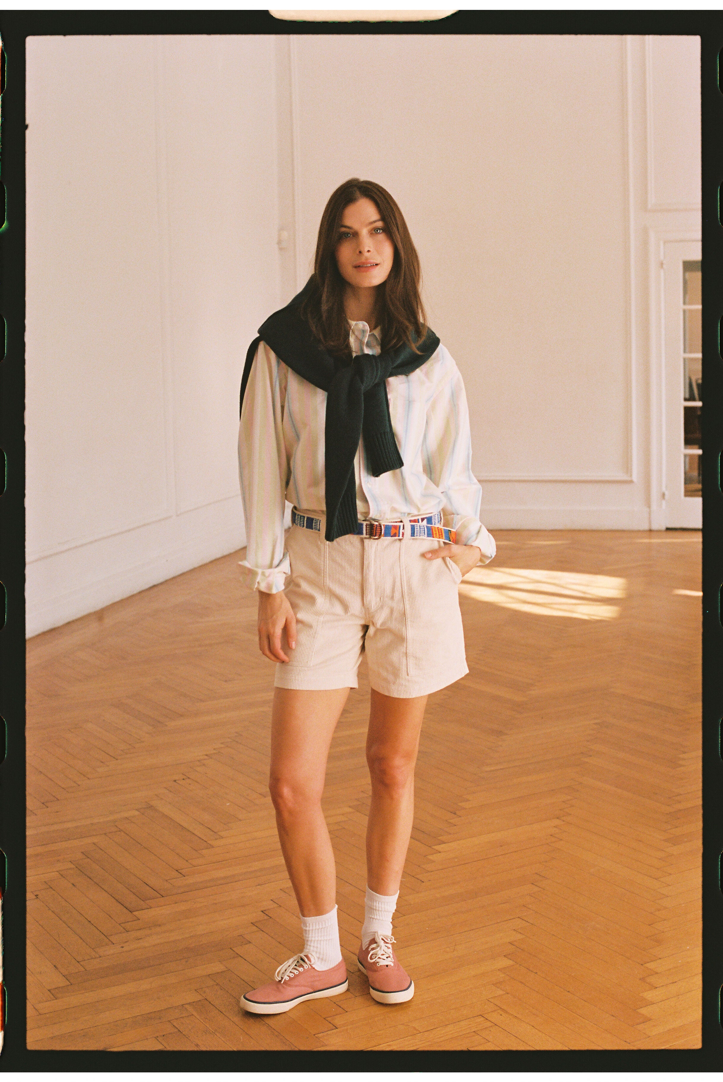 Made-in-USA Awning Stripe Oxford Cloth Sport Shirt - Classic Fit