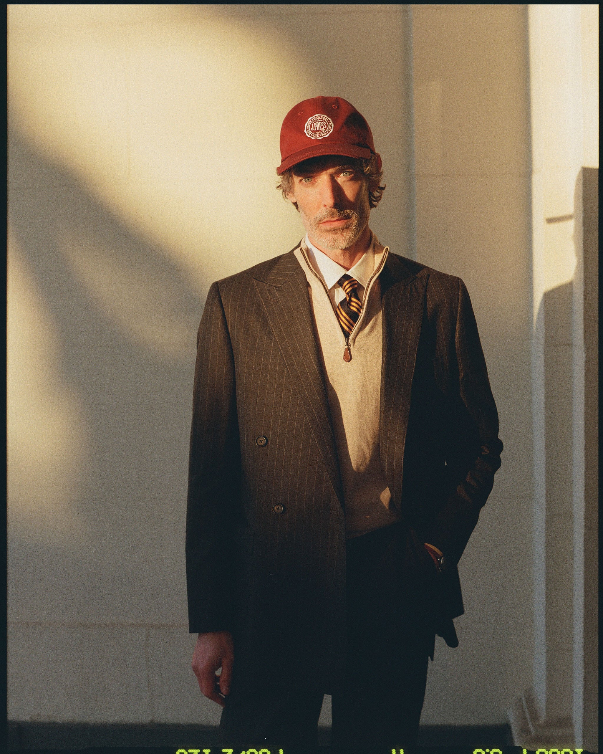 Made-in-USA Burgundy J. Press Seal Dad Hat