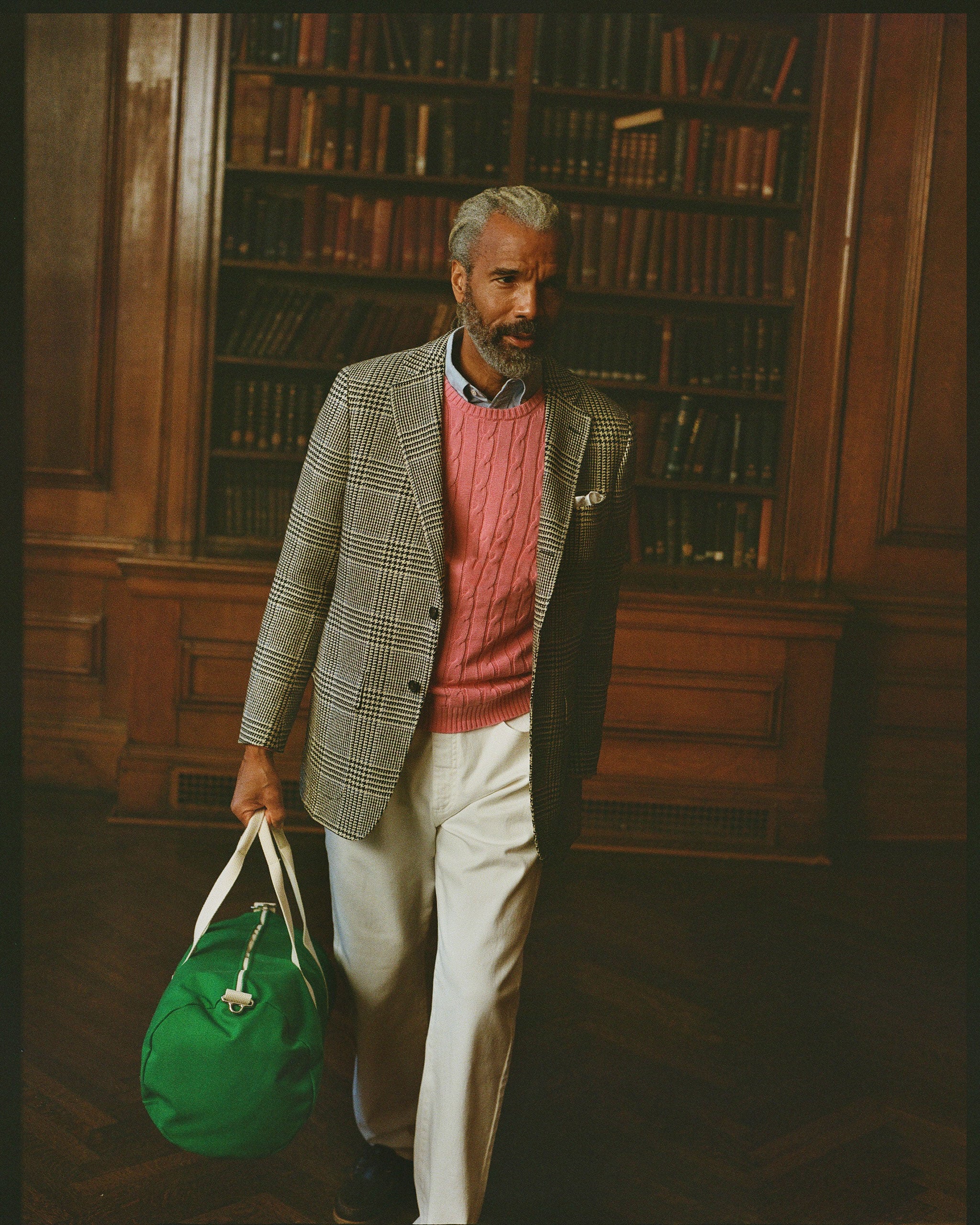 Made-in-USA Green Canvas Duffel Bag