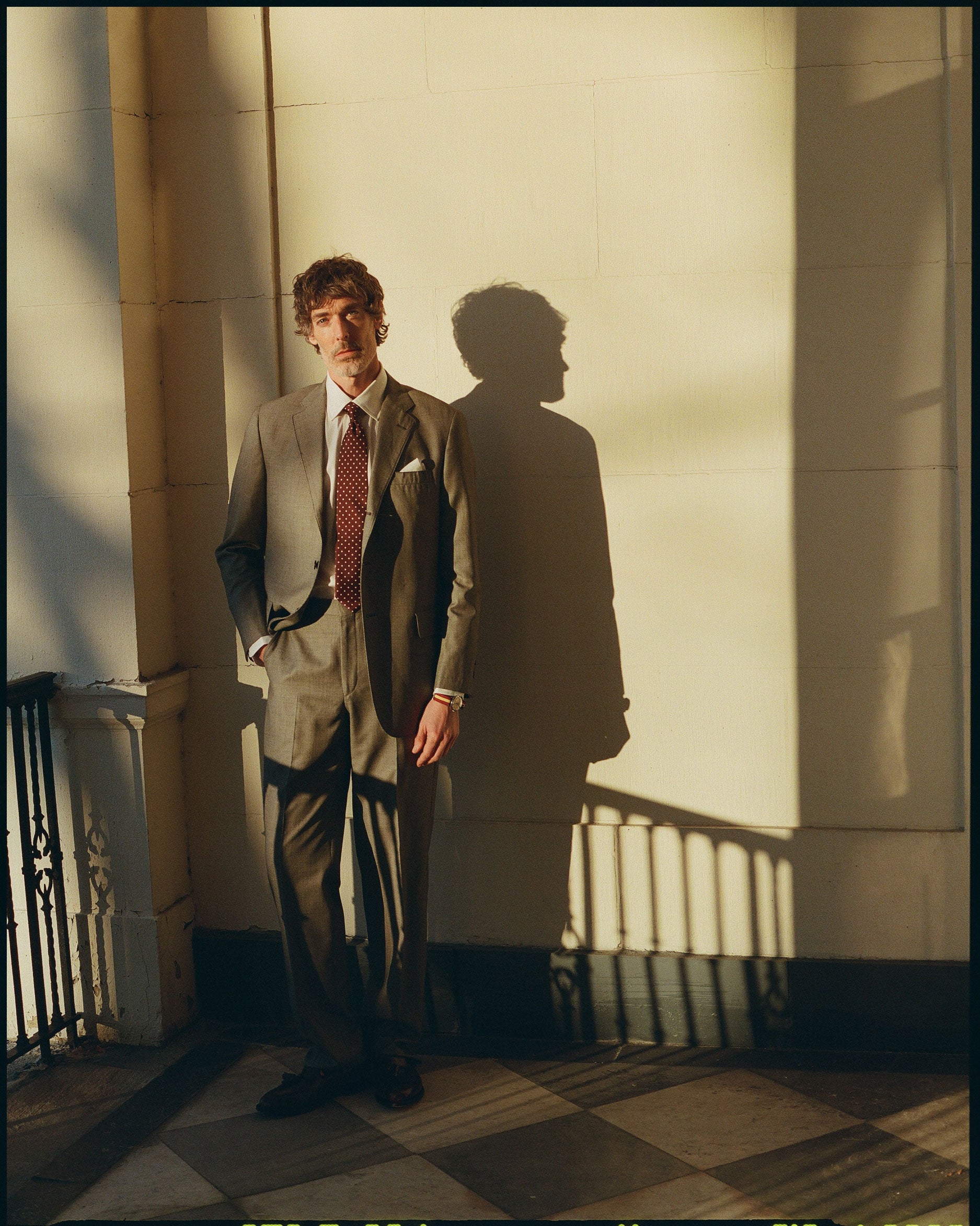 Made-in-USA Black & White Birdseye Suit