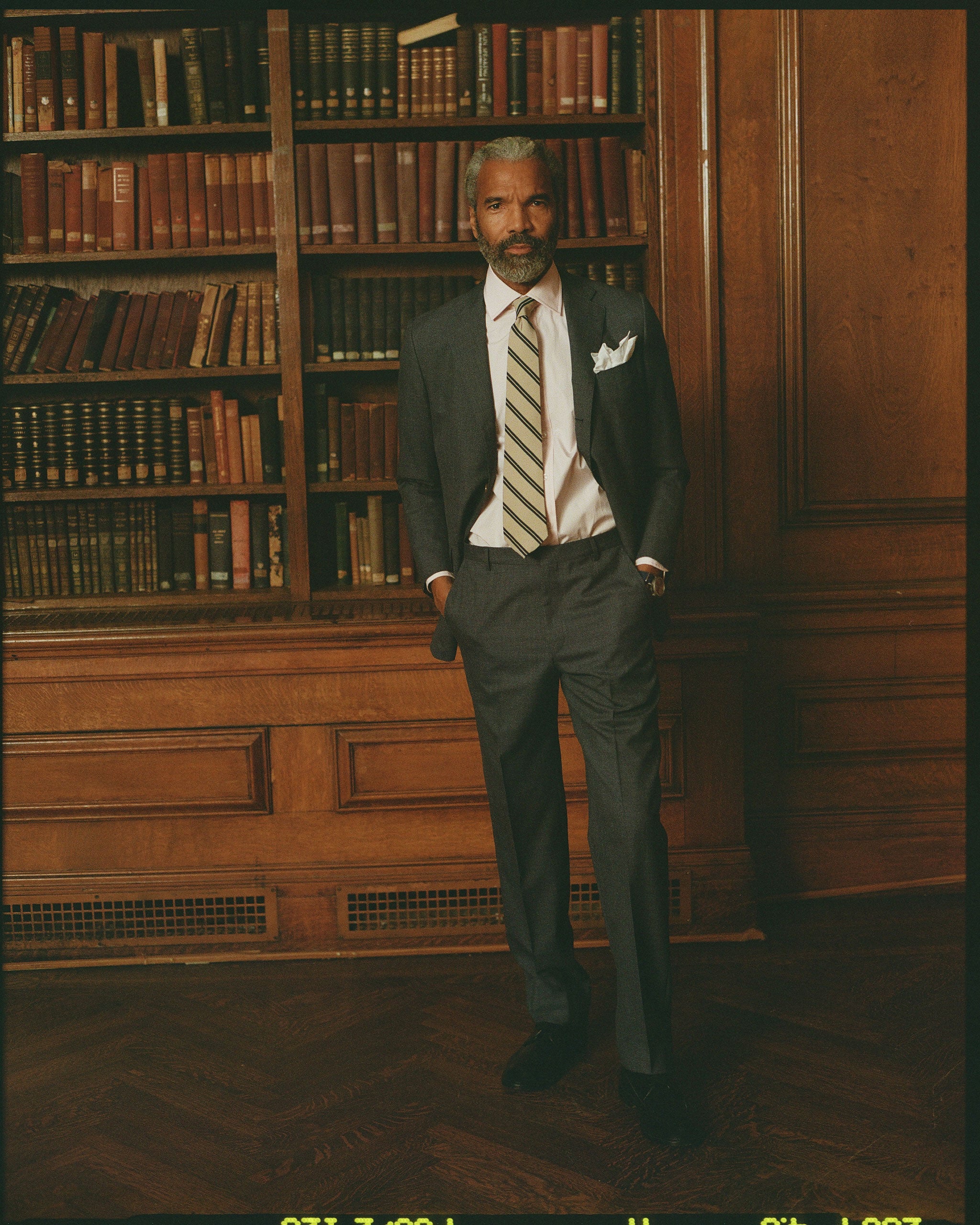 Made-in-USA Grey Gabardine Suit