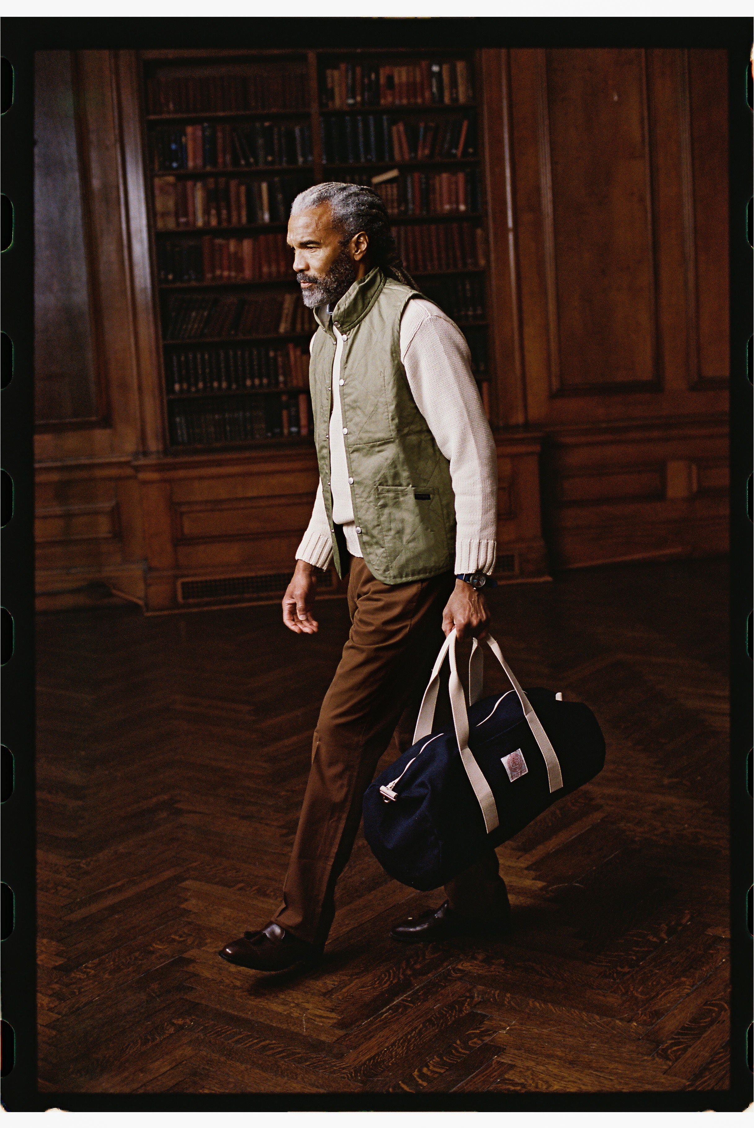 Made-in-USA Navy Canvas Duffel Bag