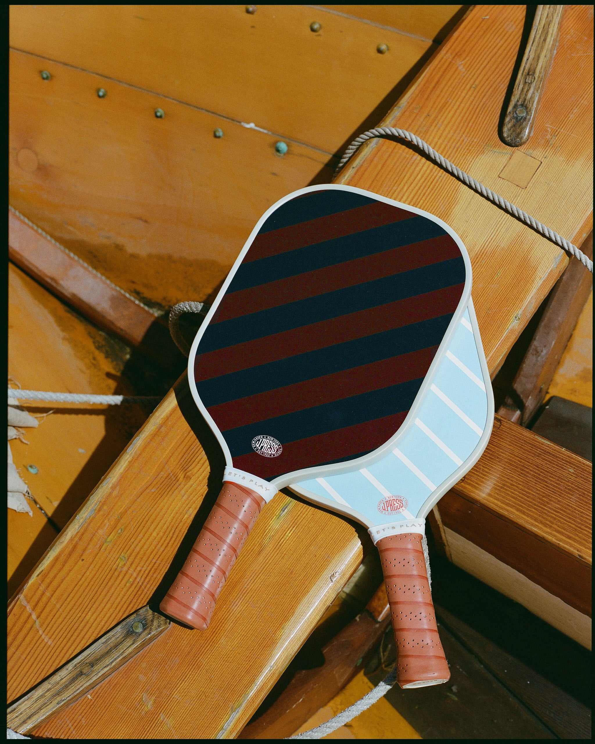 Green & Navy Argyll & Sutherland Regimental Stripe Pickleball Paddle
