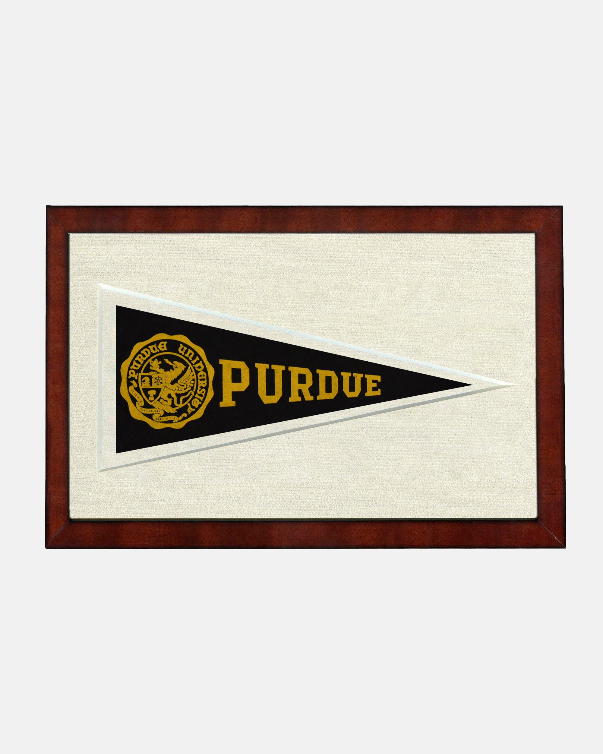 Purdue Framed Vintage Pennant