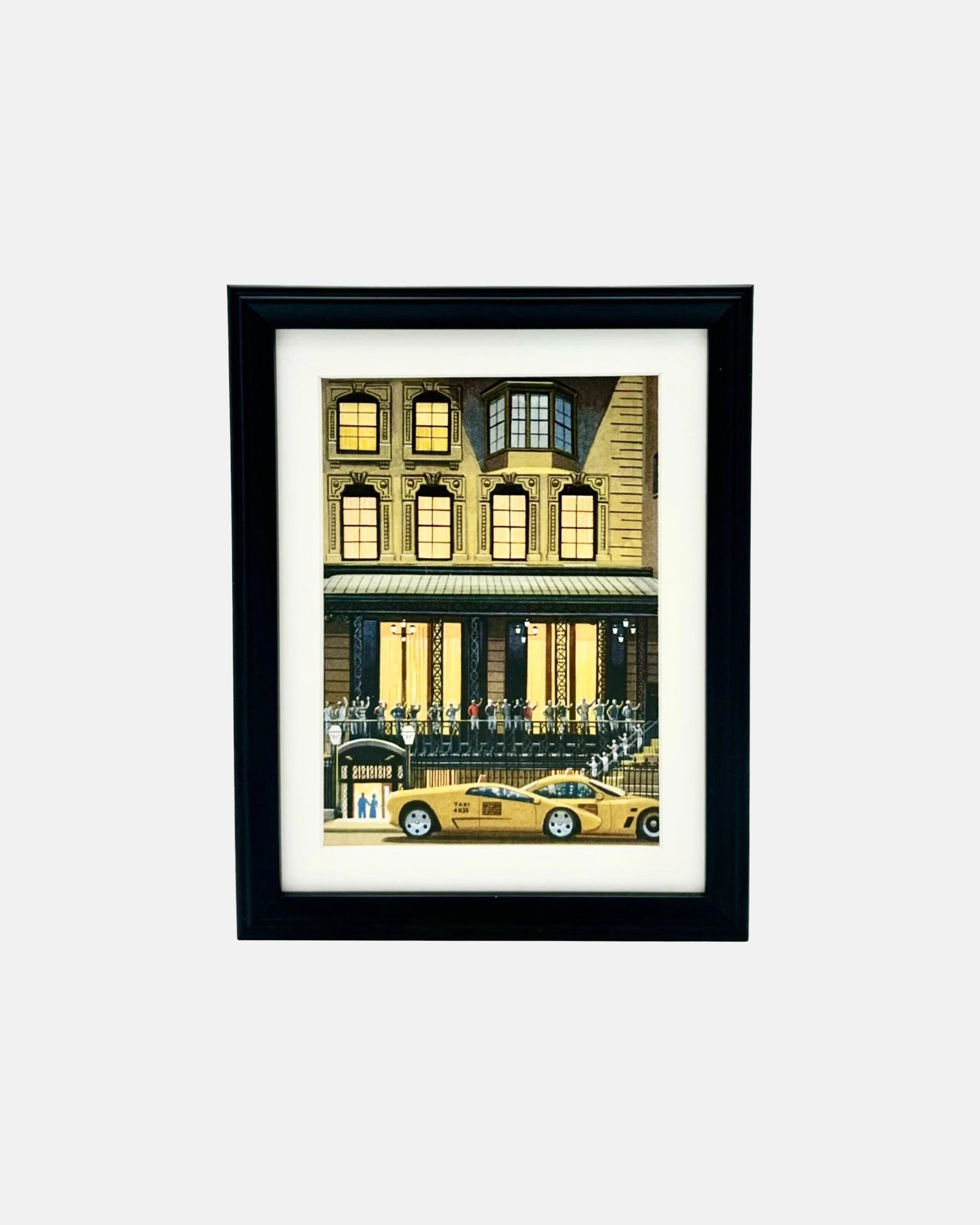 Vintage The 21 Club NYC Restaurant Framed Postcard 7.75 x 9.5 in.