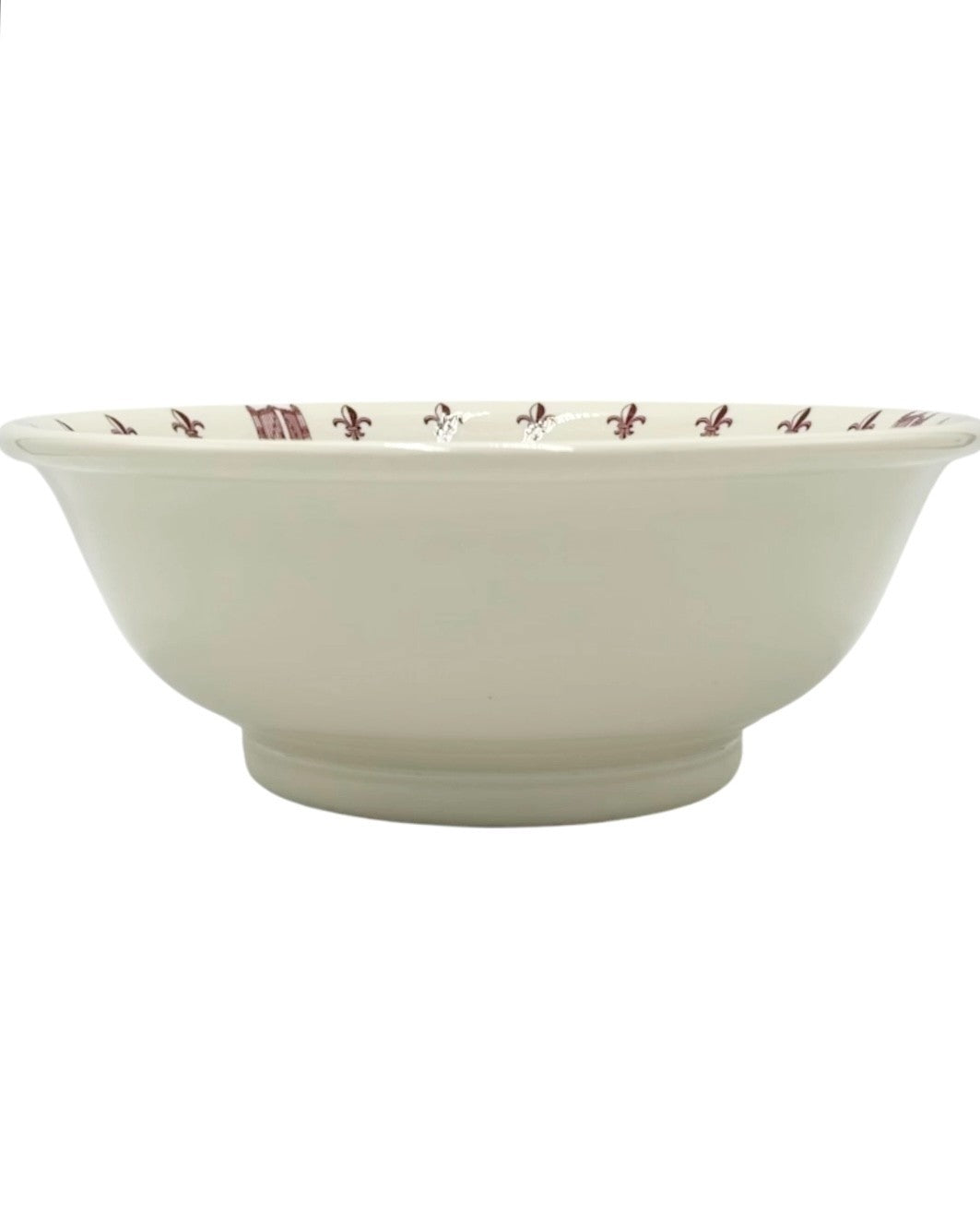 Vintage The 21 Club NYC Restaurant Iron Gate Fleur di Lis Serving Bowl