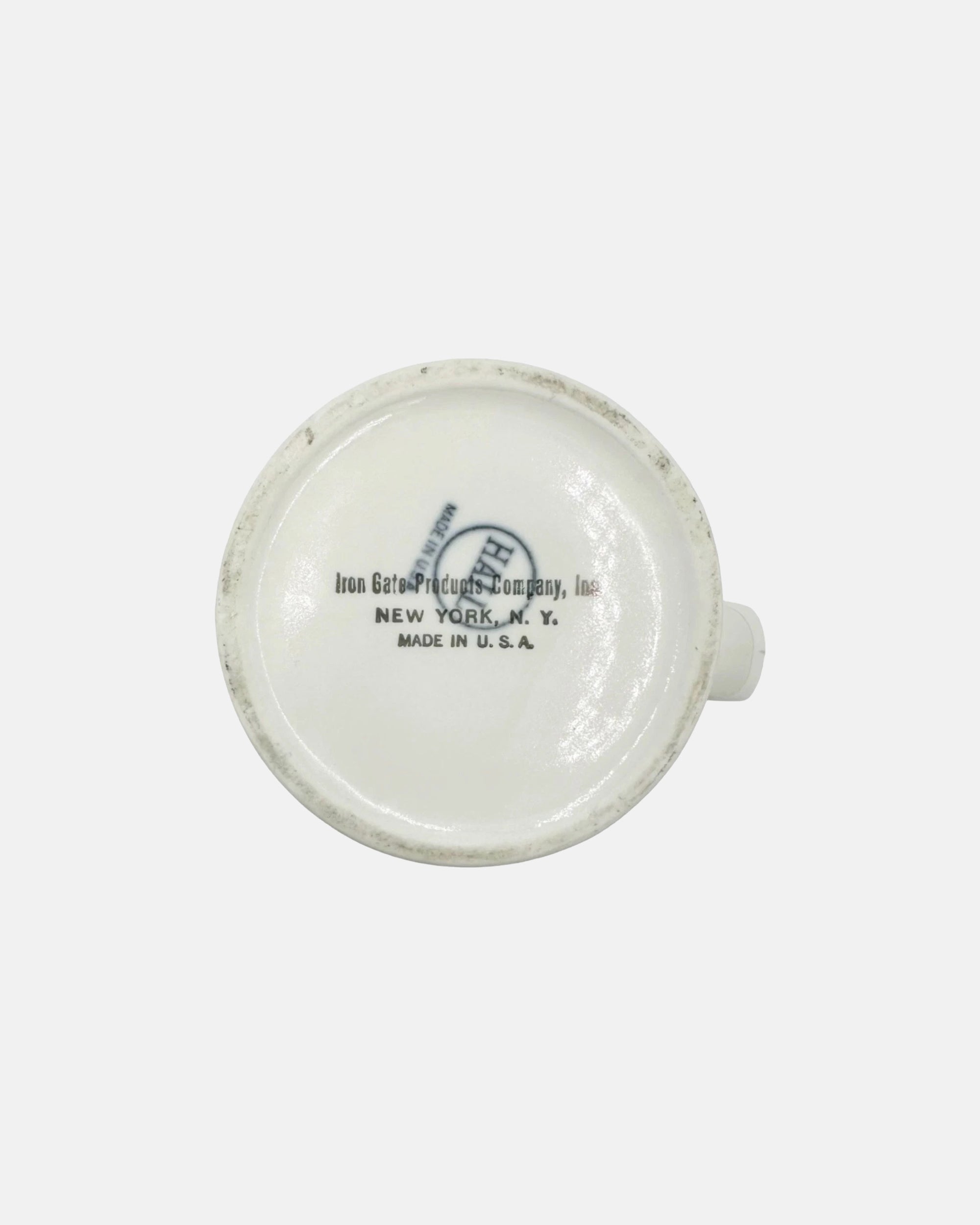 Vintage The 21 Club NYC Restaurant White Ceramic Pitcher