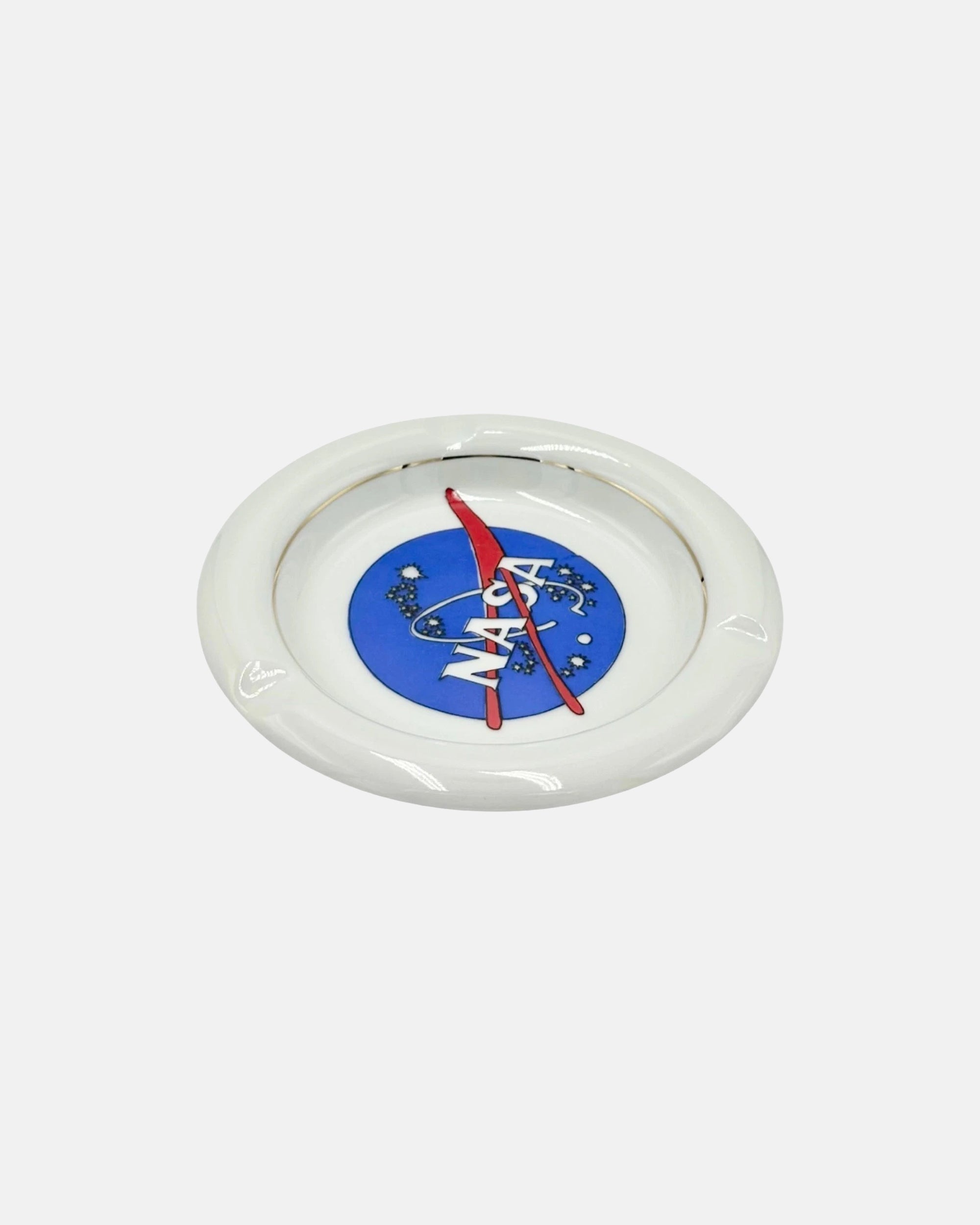Vintage NASA Meatball Logo Ceramic Ashtray Catchall Dish