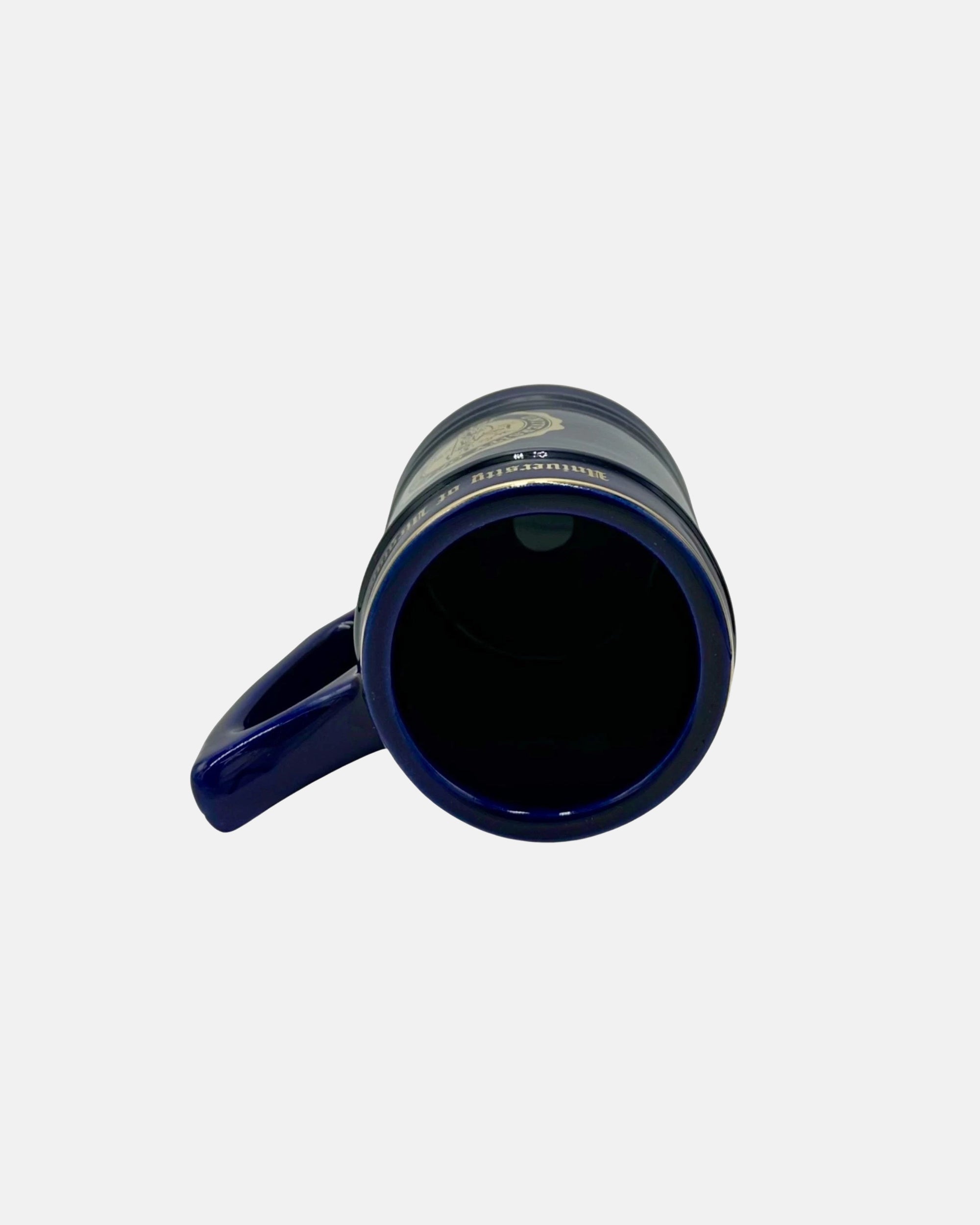 Vintage University of Virginia UVA Cobalt Blue Ceramic Mug