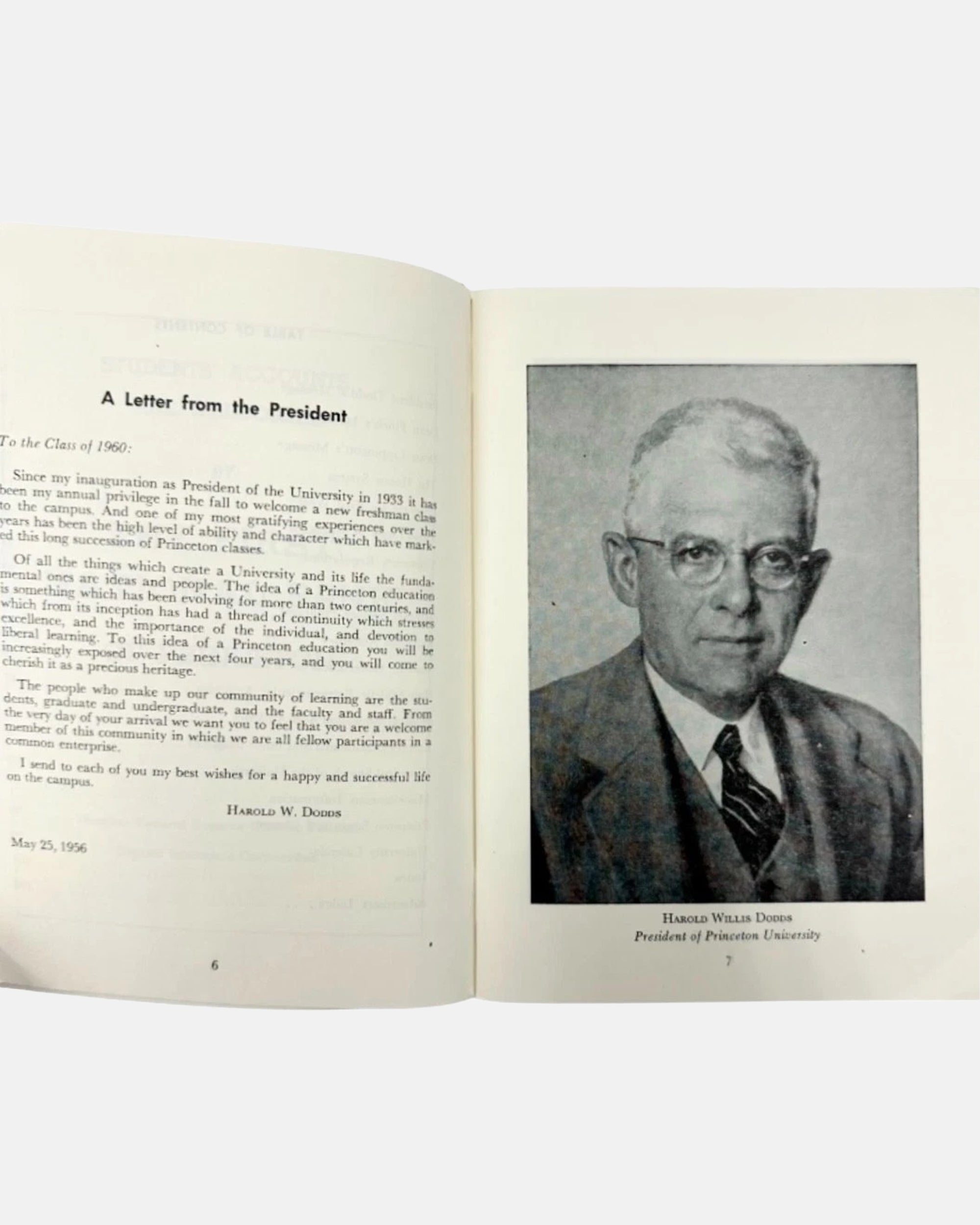 Vintage Princeton University Freshman Handbook 1956-1957 Booklet