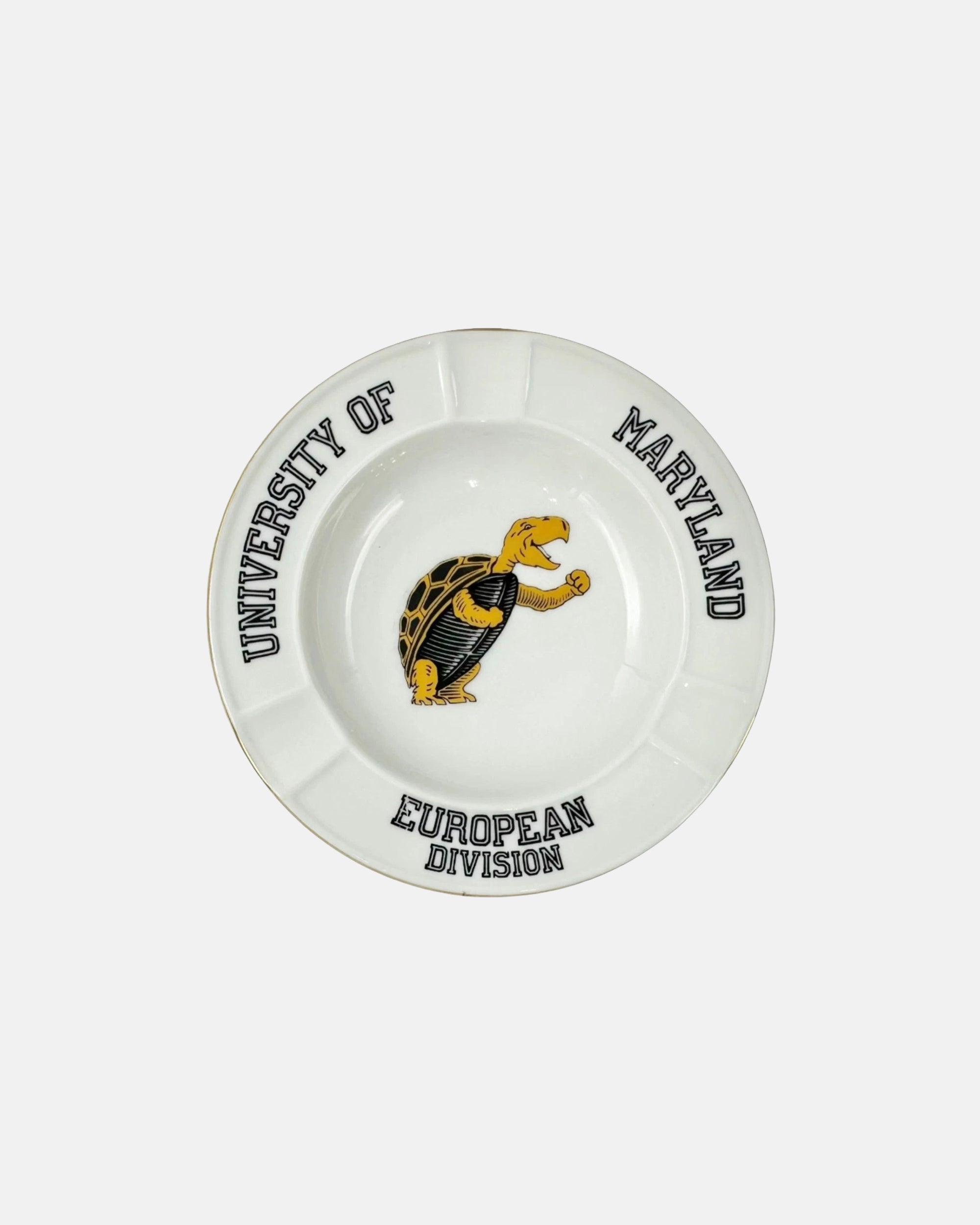 Vintage University of Maryland European Division Ceramic Ashtray