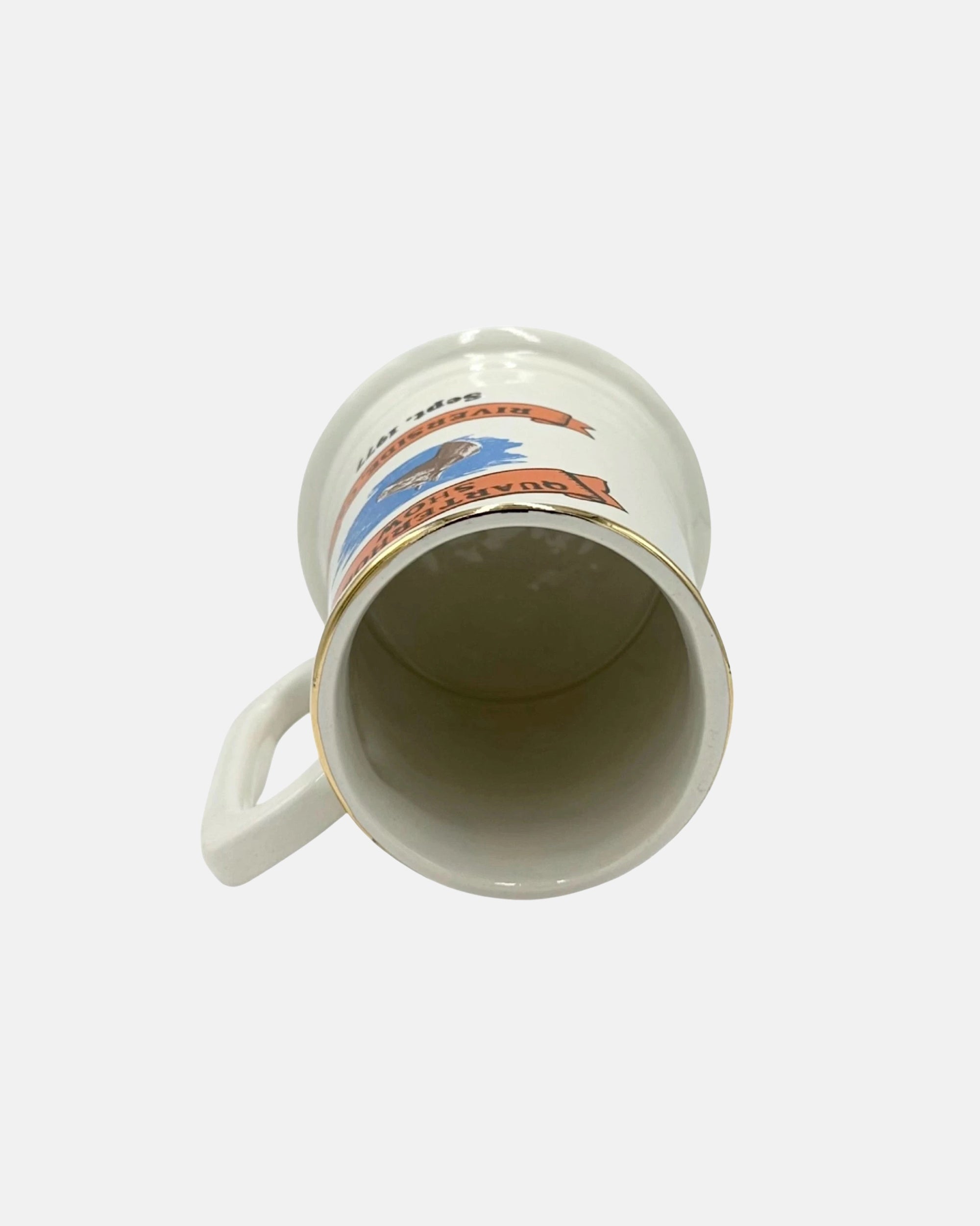 Vintage Quarter Horse Show 1977 Riverside California Equestrian Ceramic Mug