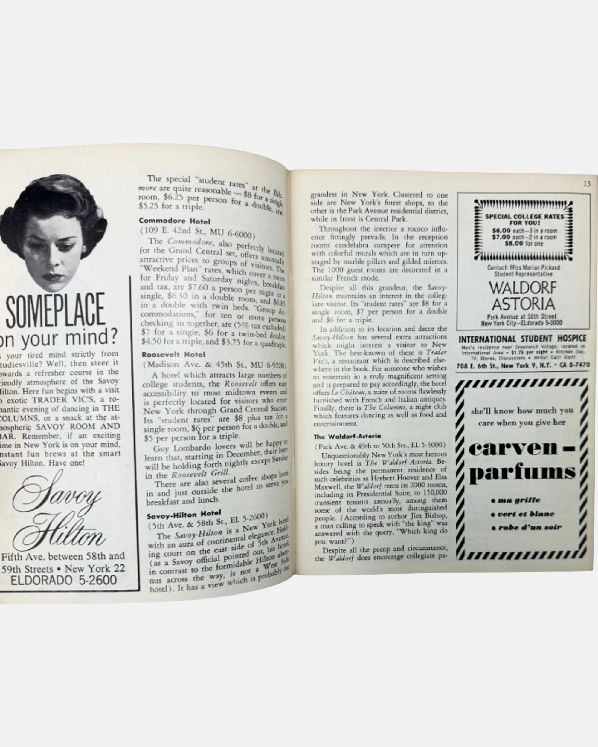 The Ivy League Guide to New York 1960-61 NYC Travel Guide Vintage Booklet